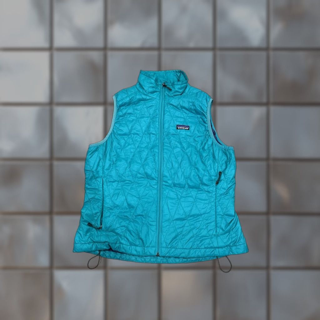 Patagonia Patagonia Nano Puffer Vest Quilt Full Zip Primaloft Women’s Size Large Green Size L / US 10 / IT 46 - 1 Thumbnail