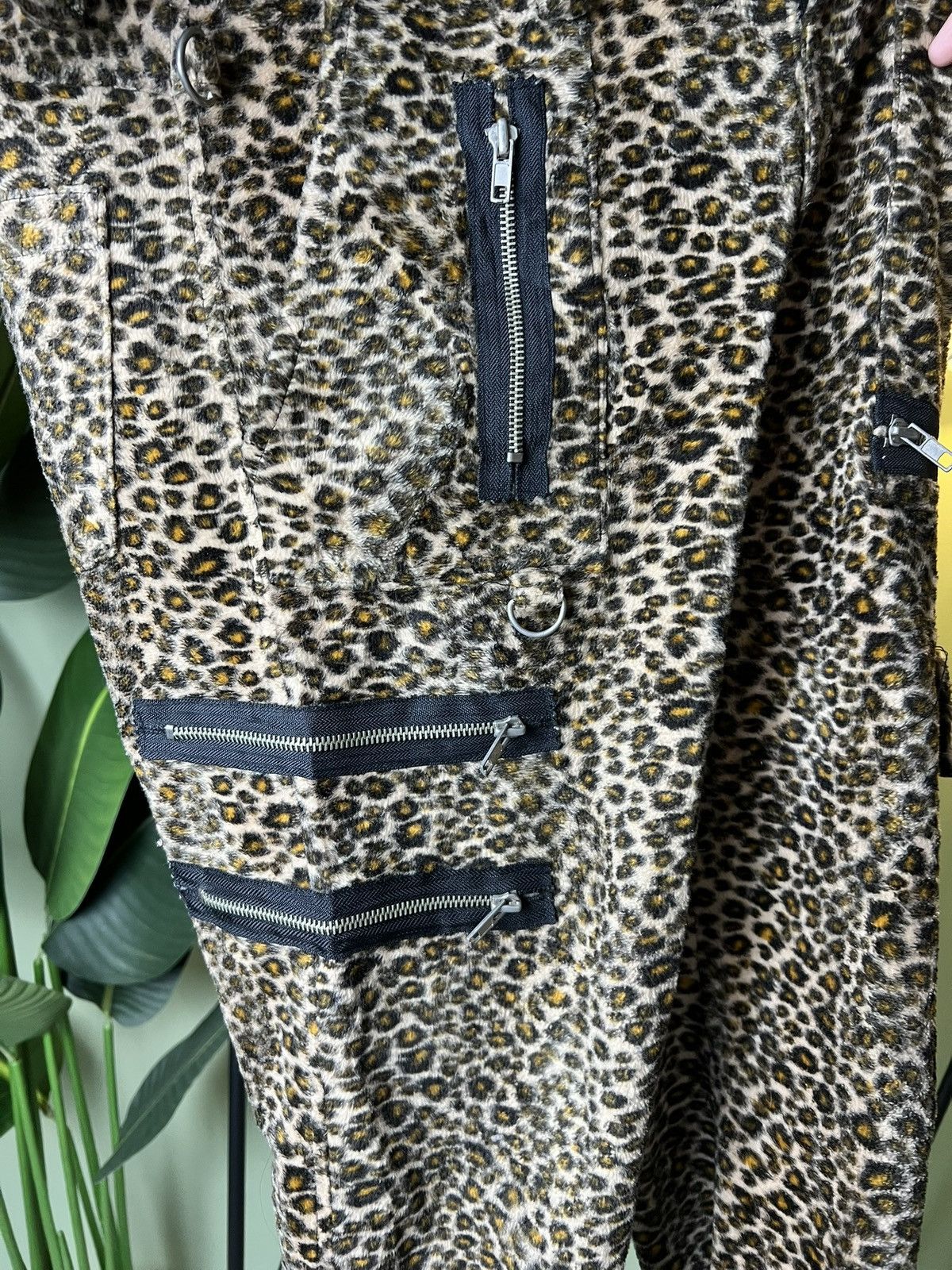 If Six Was Nine Bondage Leopard Chaos Pants Size US 31 - 7 Thumbnail