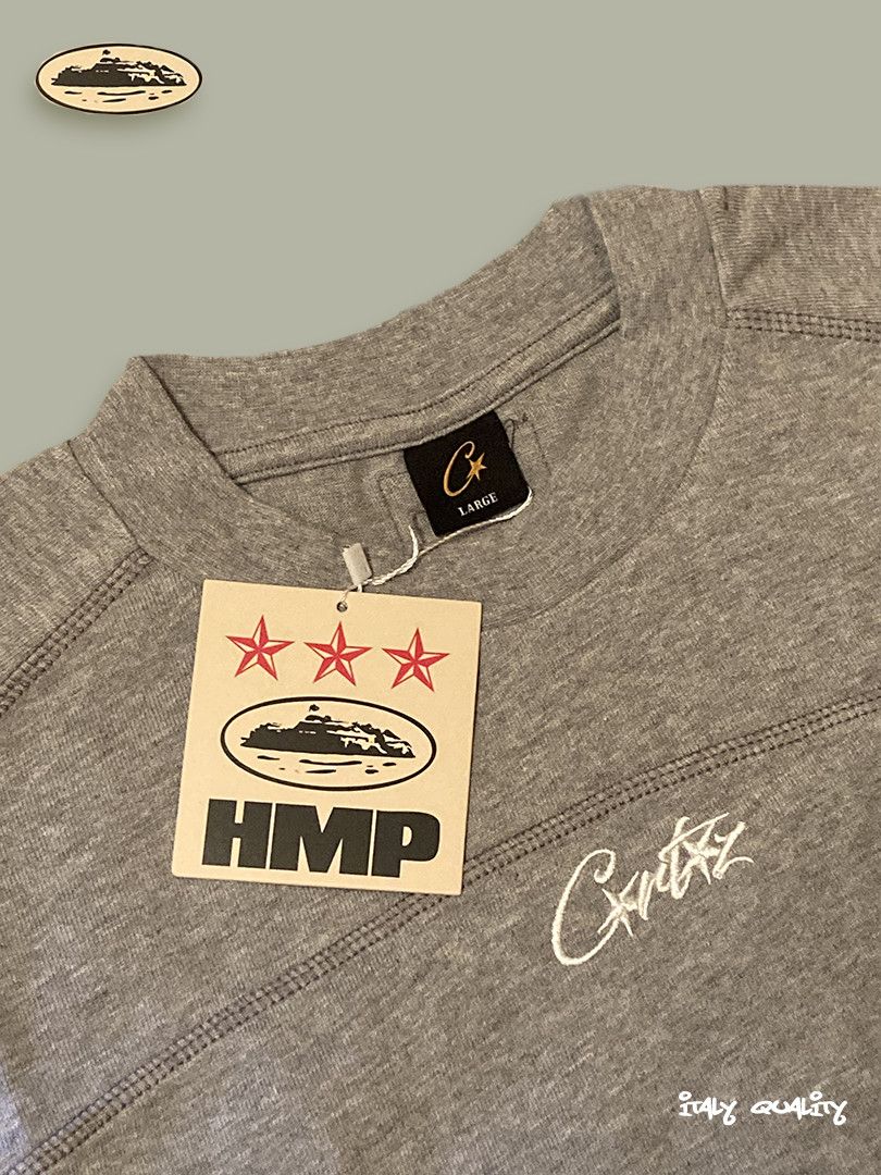 Corteiz Corteiz HMP Panel Grey Tee L | Grailed