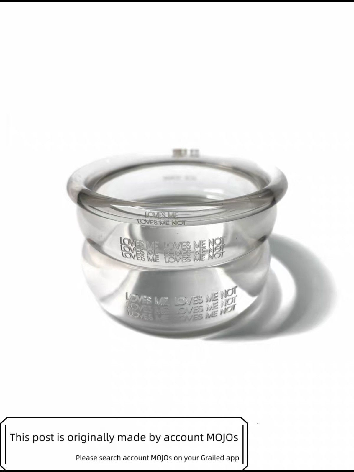 Dior Dior Home 07SS Acrylic Lucency Bracelet mojos1736 Size ONE SIZE - 3 Thumbnail
