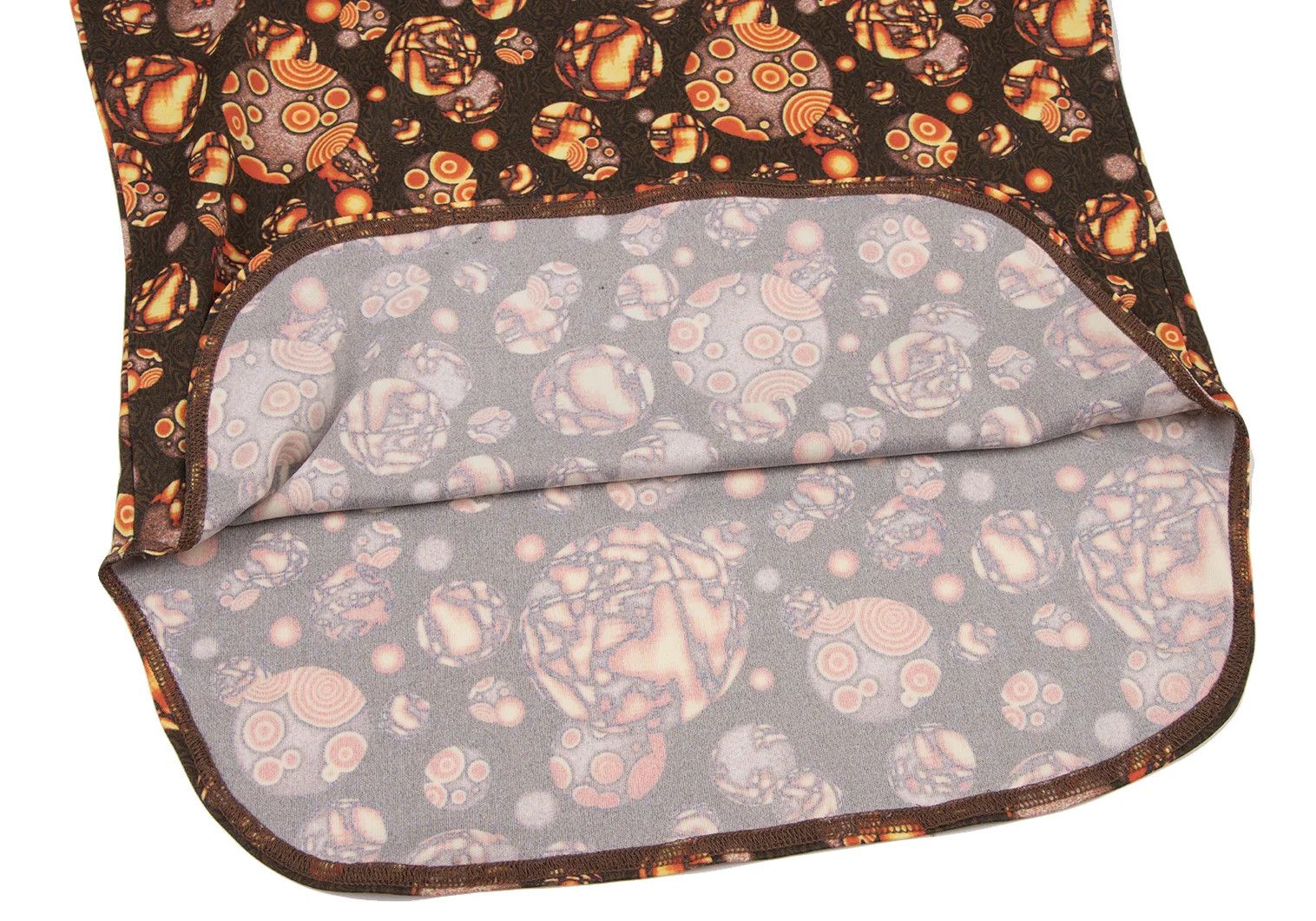 Jean Paul Gaultier Psychedelic Round Hem T-Shirt in Orange Brown Size US M / EU 48-50 / 2 - 6 Thumbnail