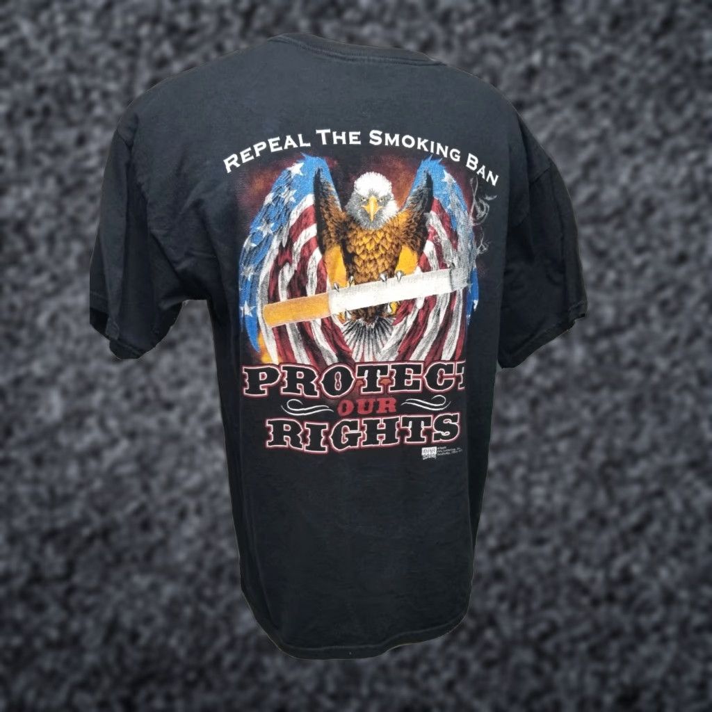Doublet Pocket T Shirt XL Repeal The Smoking Ban FL Double Sided Distressed Retro Mens Size US XL / EU 56 / 4 - 1 Thumbnail