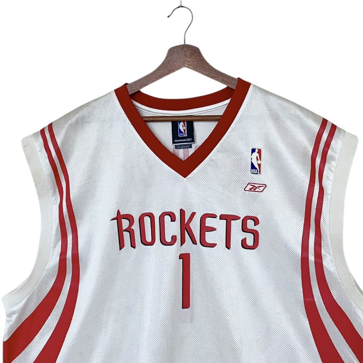 NBA × Reebok × Vintage Vintage Brand Reebok Team NBA Rocket Sleeveless Jersey 2000s Size US XXL / EU 58 / 5 - 7 Thumbnail