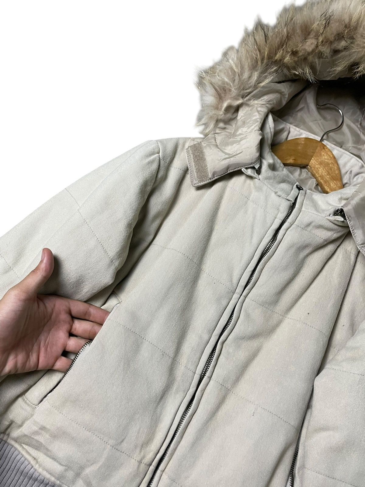 If Six Was Nine Sakiya Create Co. Faux Fur Hooded Crop Jacket (110) Size US XXS / EU 40 - 5 Thumbnail
