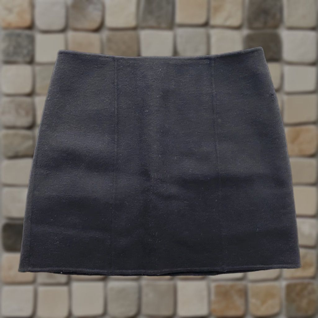 Alex Mill VINTAGE Alex Mill Skirt Women Mini NYC Black Wool Blend Size 8 Size 30" / US 8 / IT 44 - 1 Thumbnail