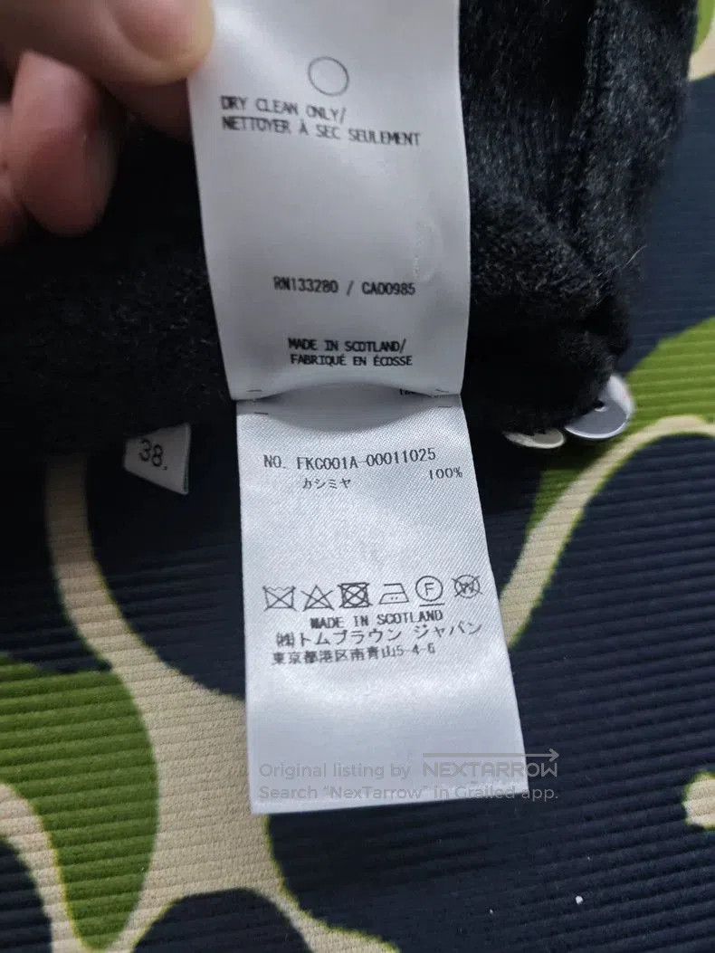 Thom Browne Thom Browne Gray Cashmere Cardigan. Size US M / EU 48-50 / 2 - 6 Thumbnail