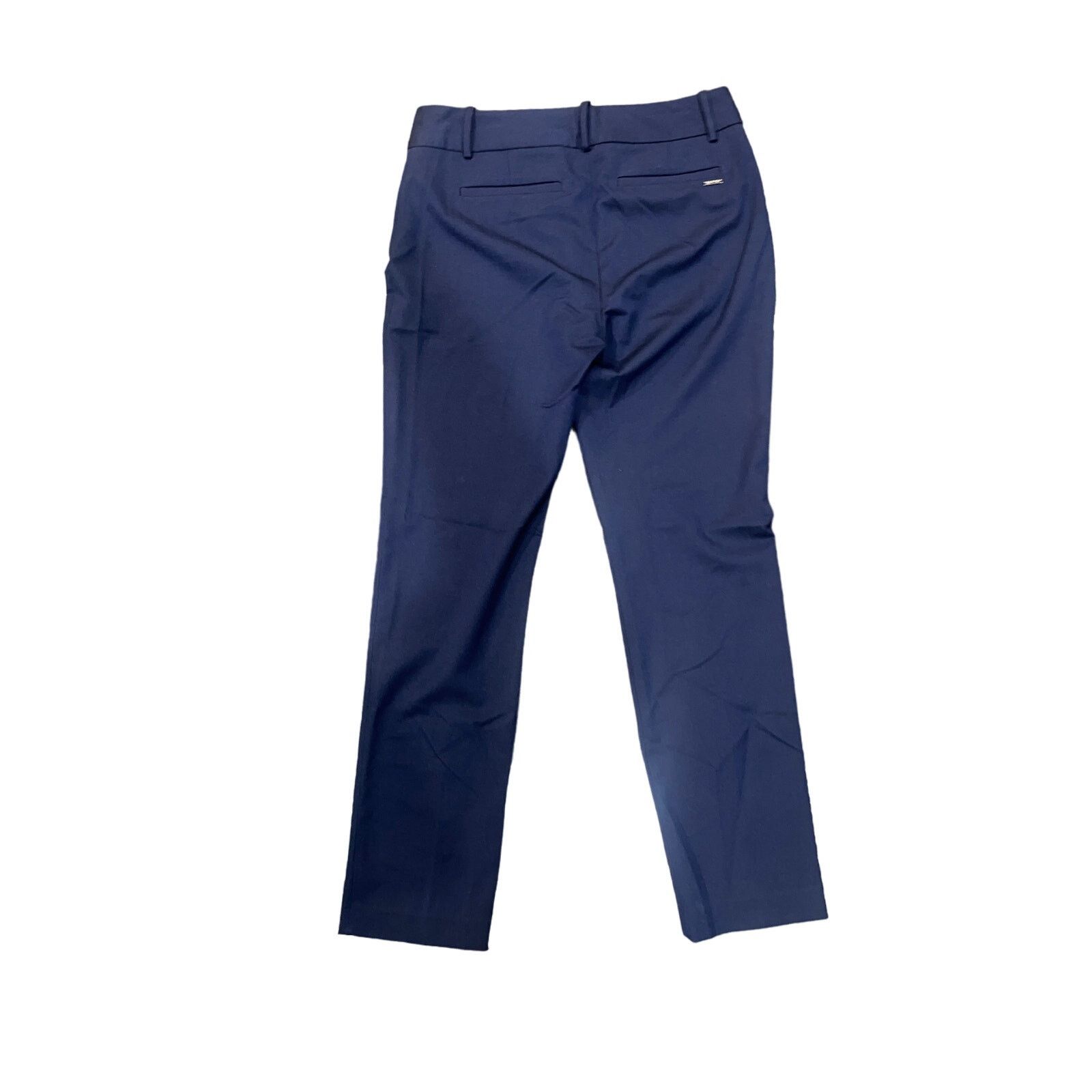 Calvin Klein Navy Blue Women's Slacks Pants Trousers Straight Leg Size 6 Size 28" / US 6 / IT 42 - 3 Thumbnail