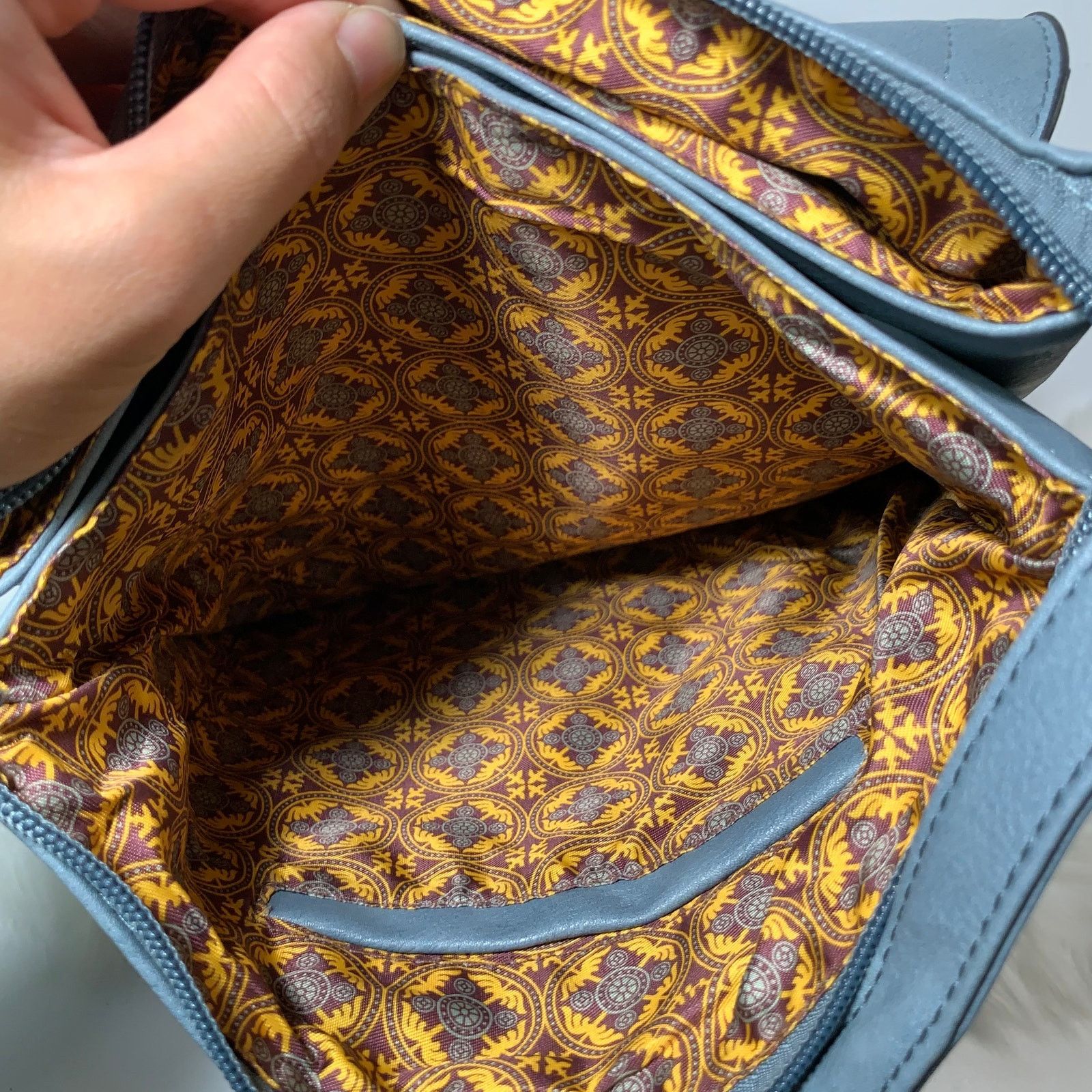 Other Women's Crossbody Blue Faux Leather Bag Size ONE SIZE - 8 Thumbnail