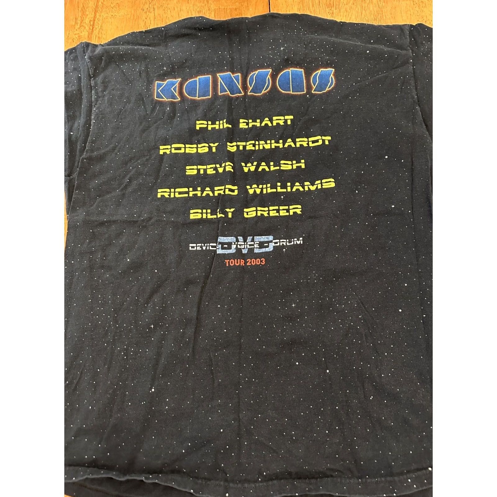 Fruit Of The Loom Vintage Kansas Band Tour Shirt Fits XL Rock Band All Over Print AOP 2003 T Size US XL / EU 56 / 4 - 4 Thumbnail