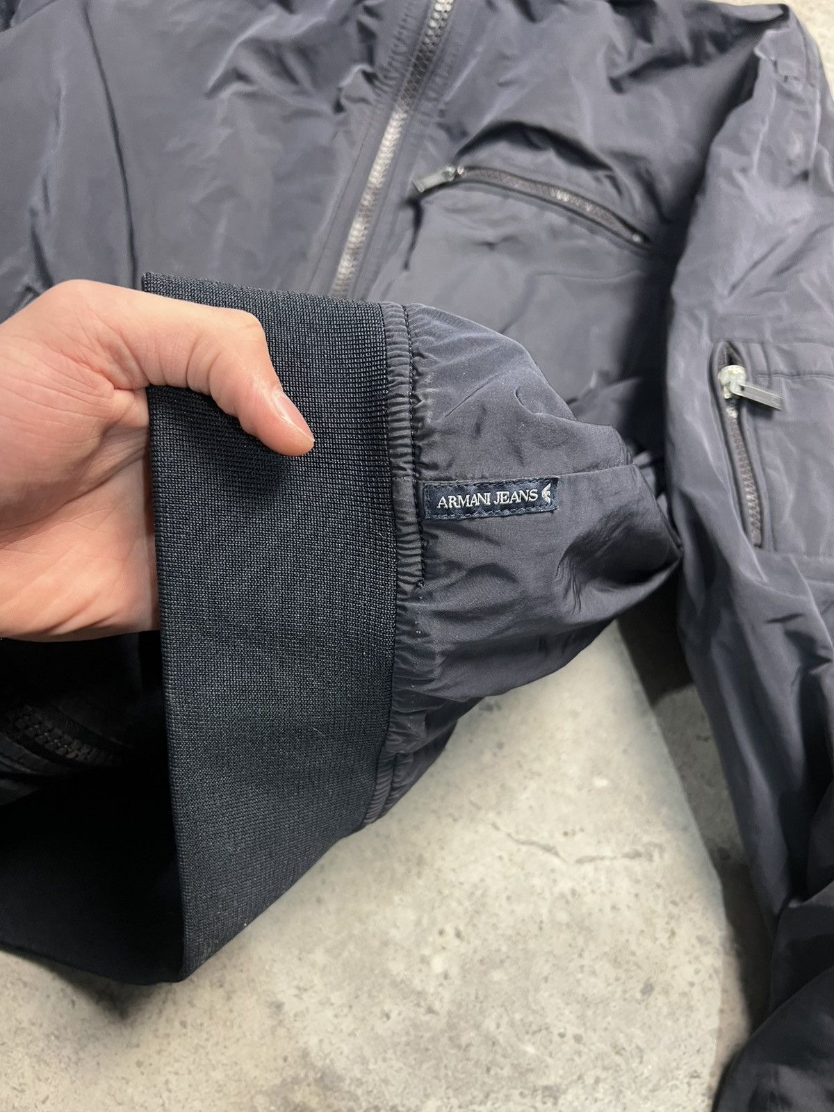 Armani Armani nylon bomber Jacket Navy blue Size US L / EU 52-54 / 3 - 16 Thumbnail