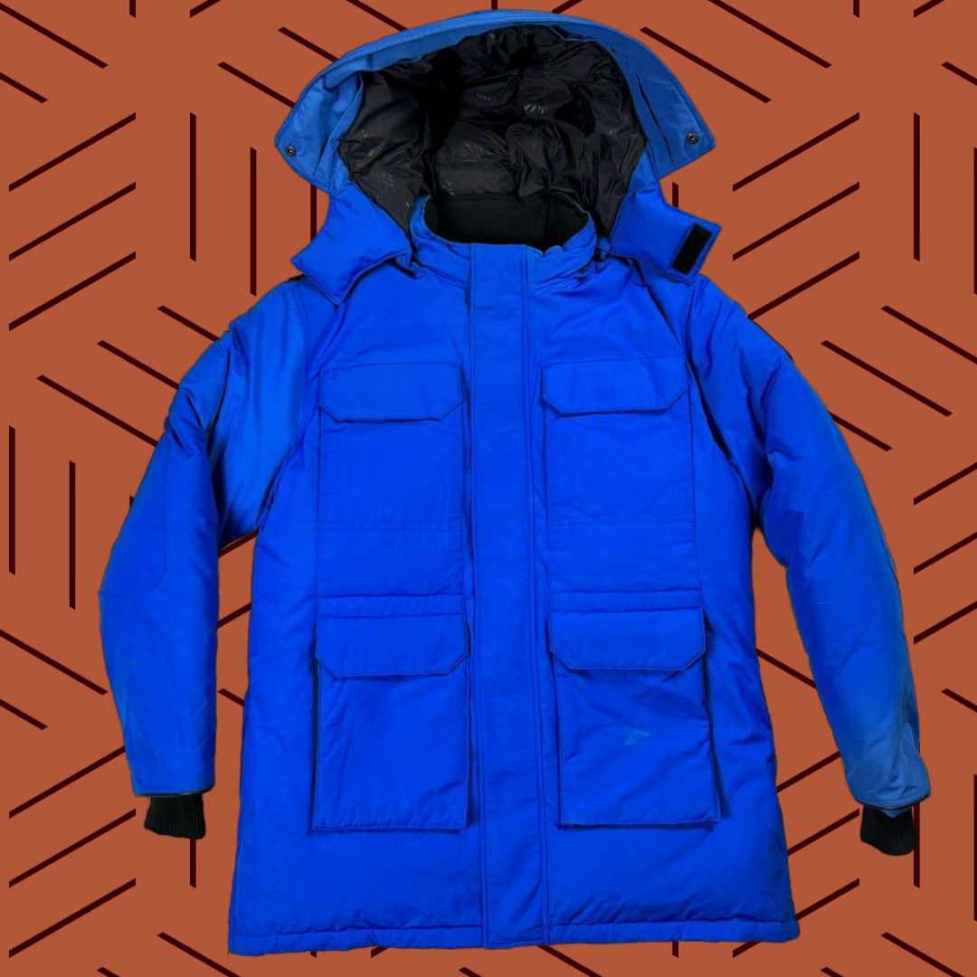 Vintage Arctic Bay Canada DOWN GOOSE NUNAVUT PARKA LARGE L WARM royal blue MSRP ,350 Size US L / EU 52-54 / 3 - 1 Thumbnail