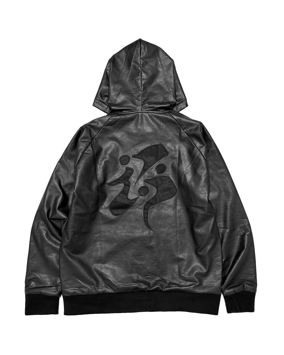 Bape Bape Faux Leather Zip Hoodie Jacket Size US XL / EU 56 / 4 - 2 Thumbnail