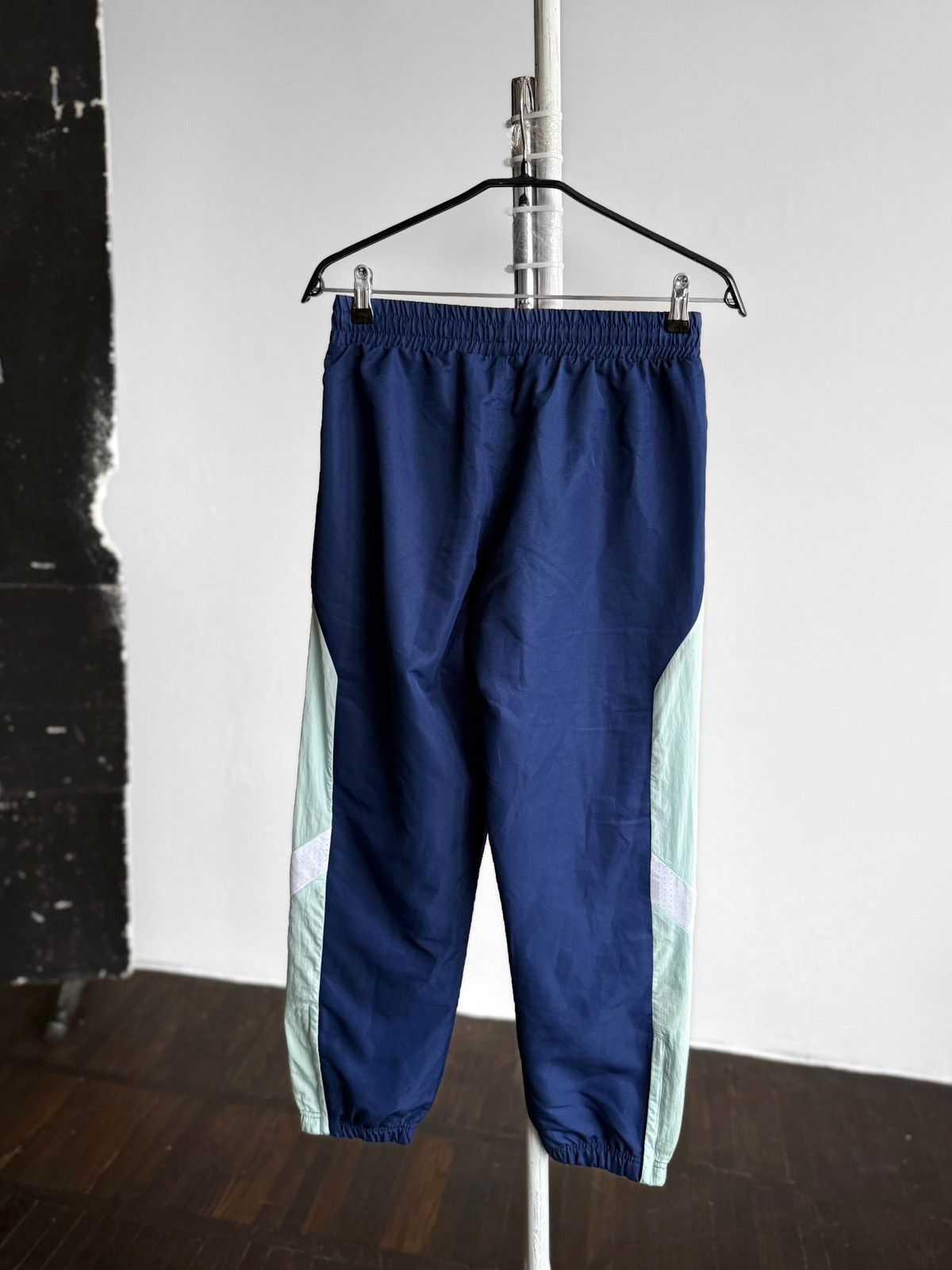 Sergio Tacchini Sergio Tacchini Mens Track Pants Blue Green Joggers Retro Size US 31 - 2 Thumbnail