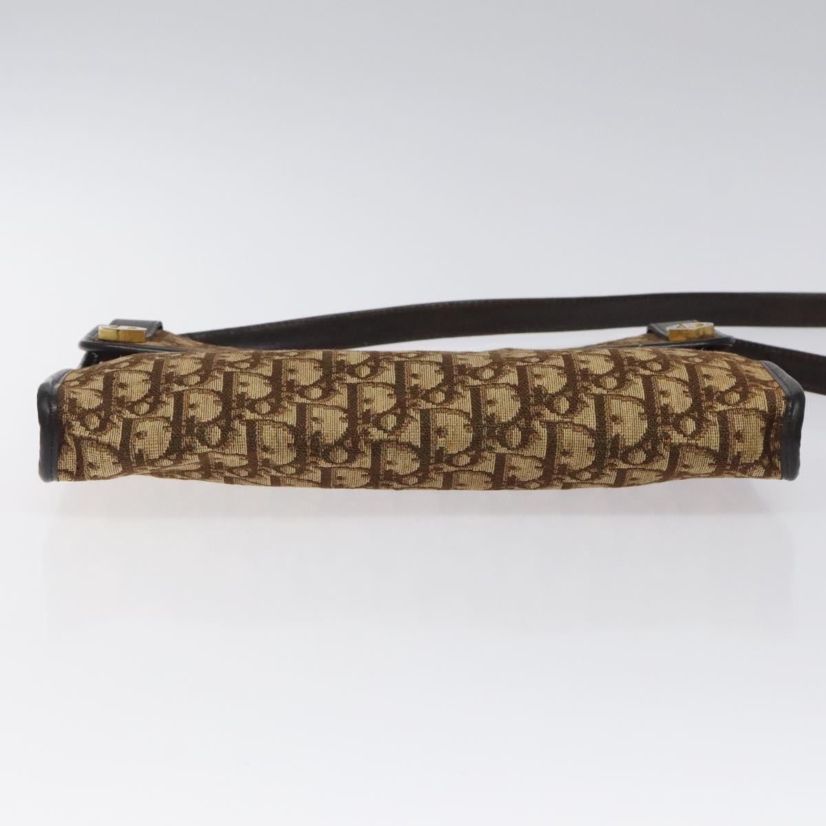 Dior DIOR Trotter Canvas Shoulder Bag Brown Gold Size ONE SIZE - 9 Thumbnail