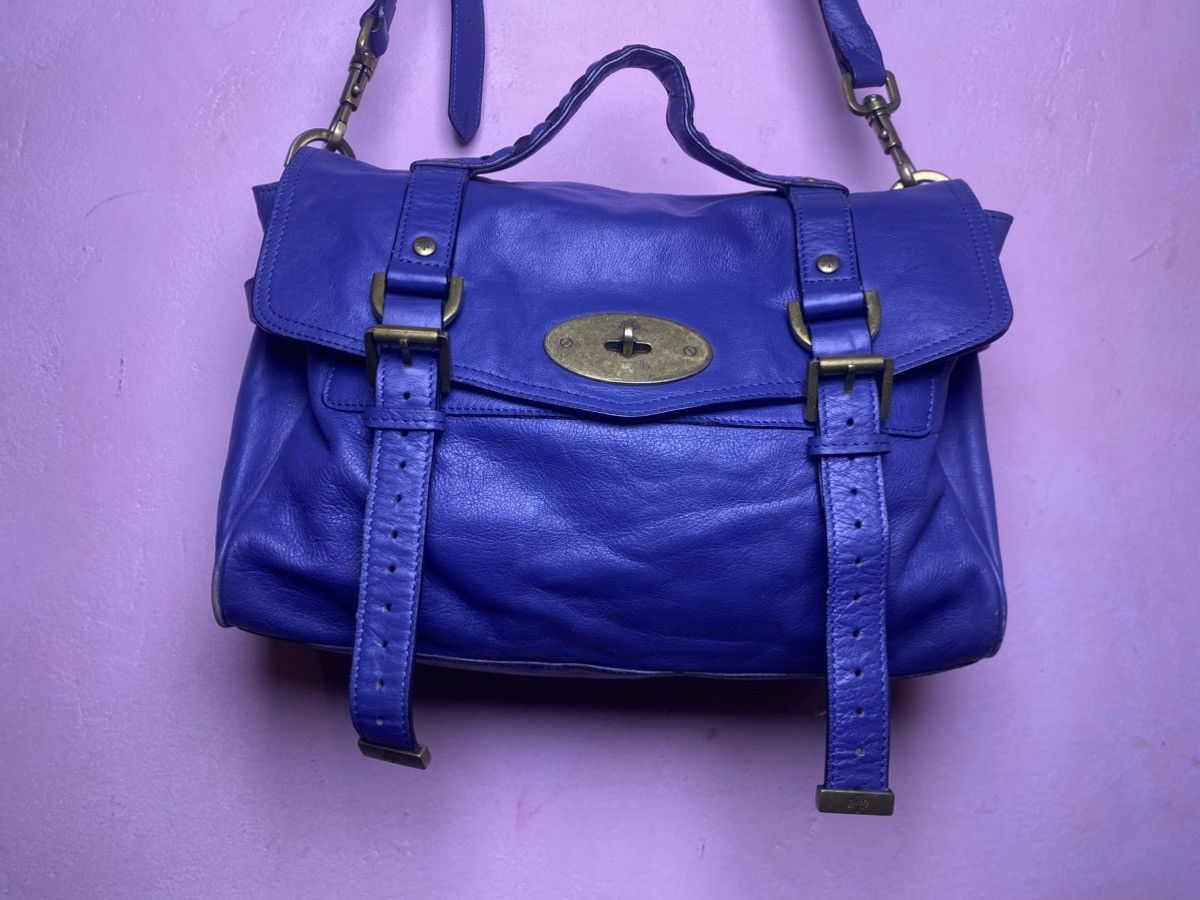 Mulberry Mulberry Alexa Blue Leather Satchel Bag Size ONE SIZE - 11 Thumbnail