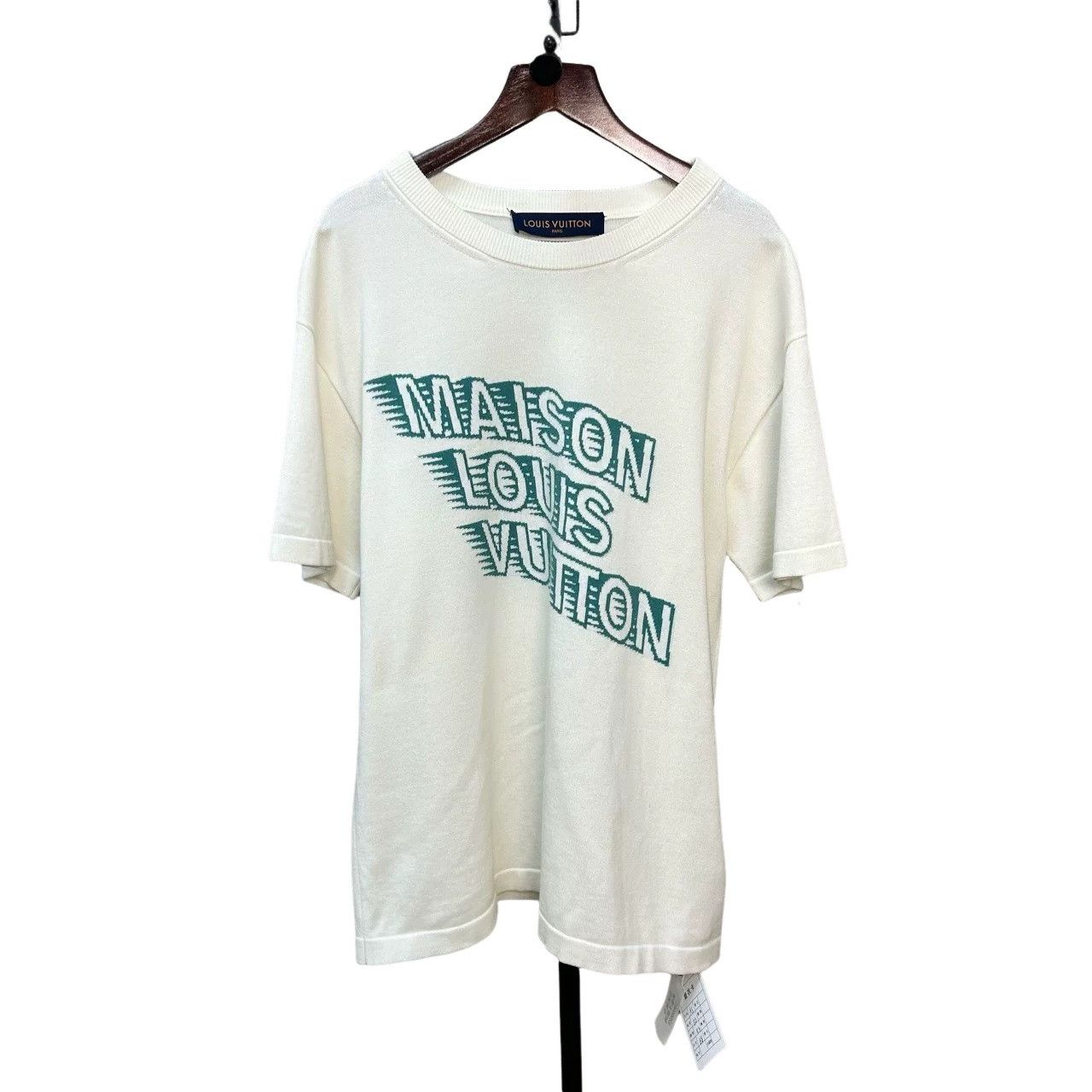 Louis Vuitton Louis Vuitton Green Logo Knit T-Shirt Size XS Size US XS / EU 42 / 0 - 1 Thumbnail