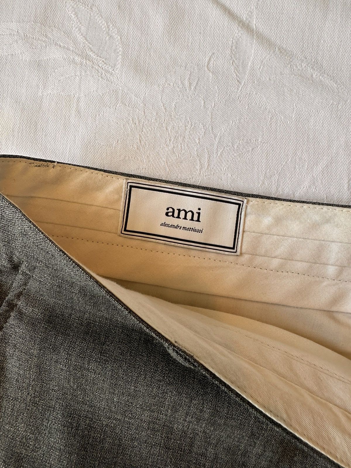 AMI Grey Ami Paris Suit Pant Size US 31 - 4 Thumbnail