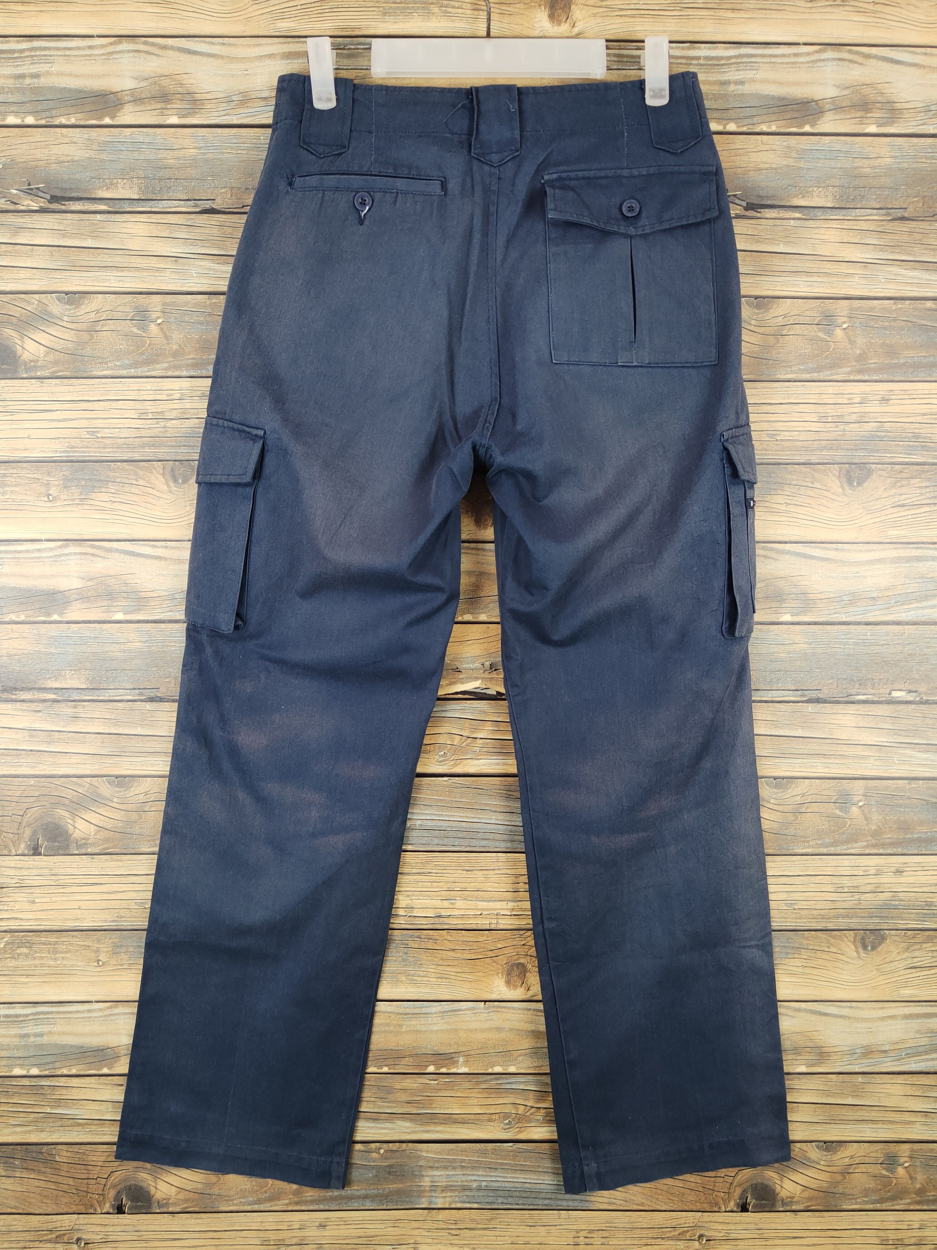 Japanese Brand Japanese Brand Navy Faded Multipocket Cargo Pants #W1044 Size US 28 / EU 44 - 7 Thumbnail