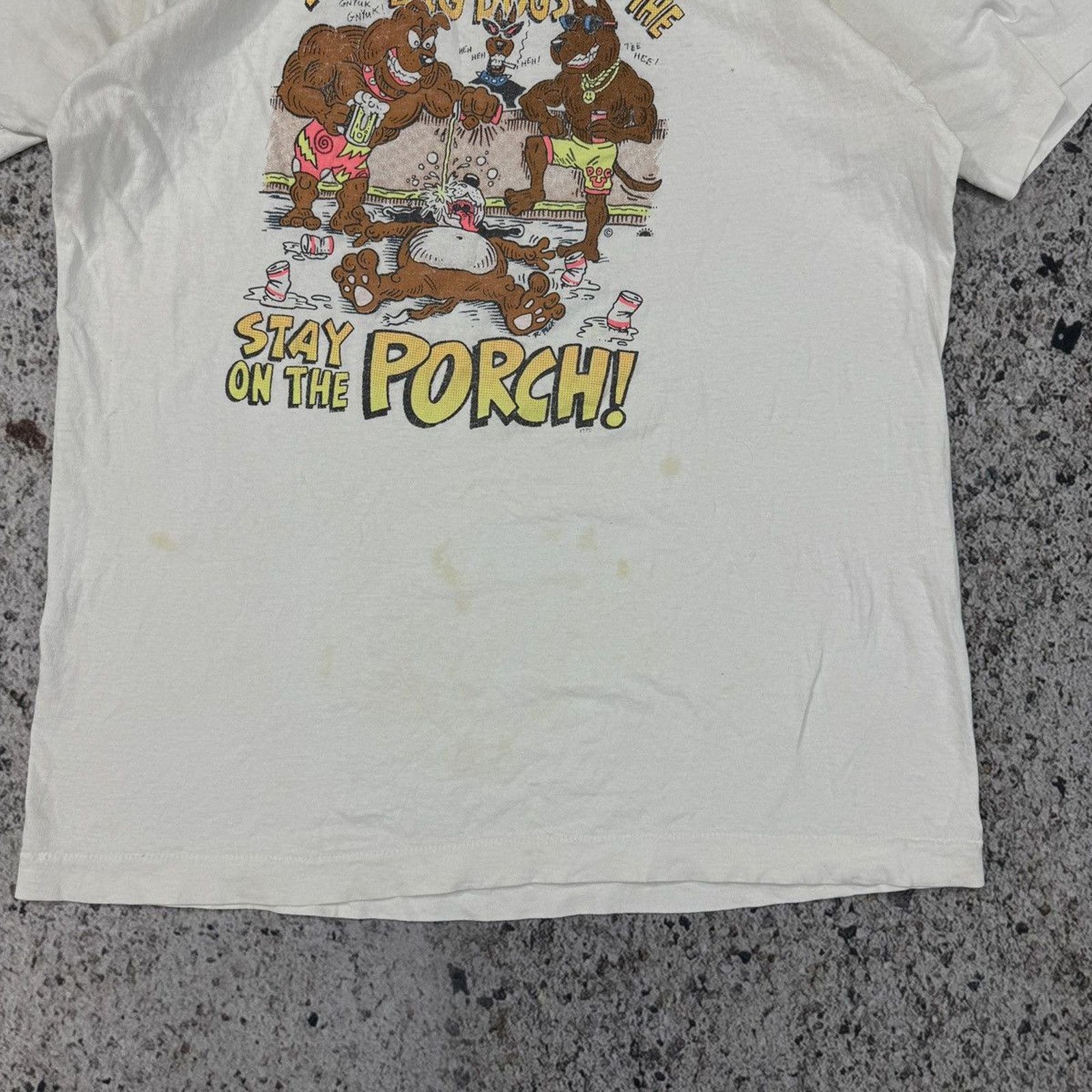 Vintage Vintage If You Can't Run With The Big Dogs Tee Size US XL / EU 56 / 4 - 3 Thumbnail