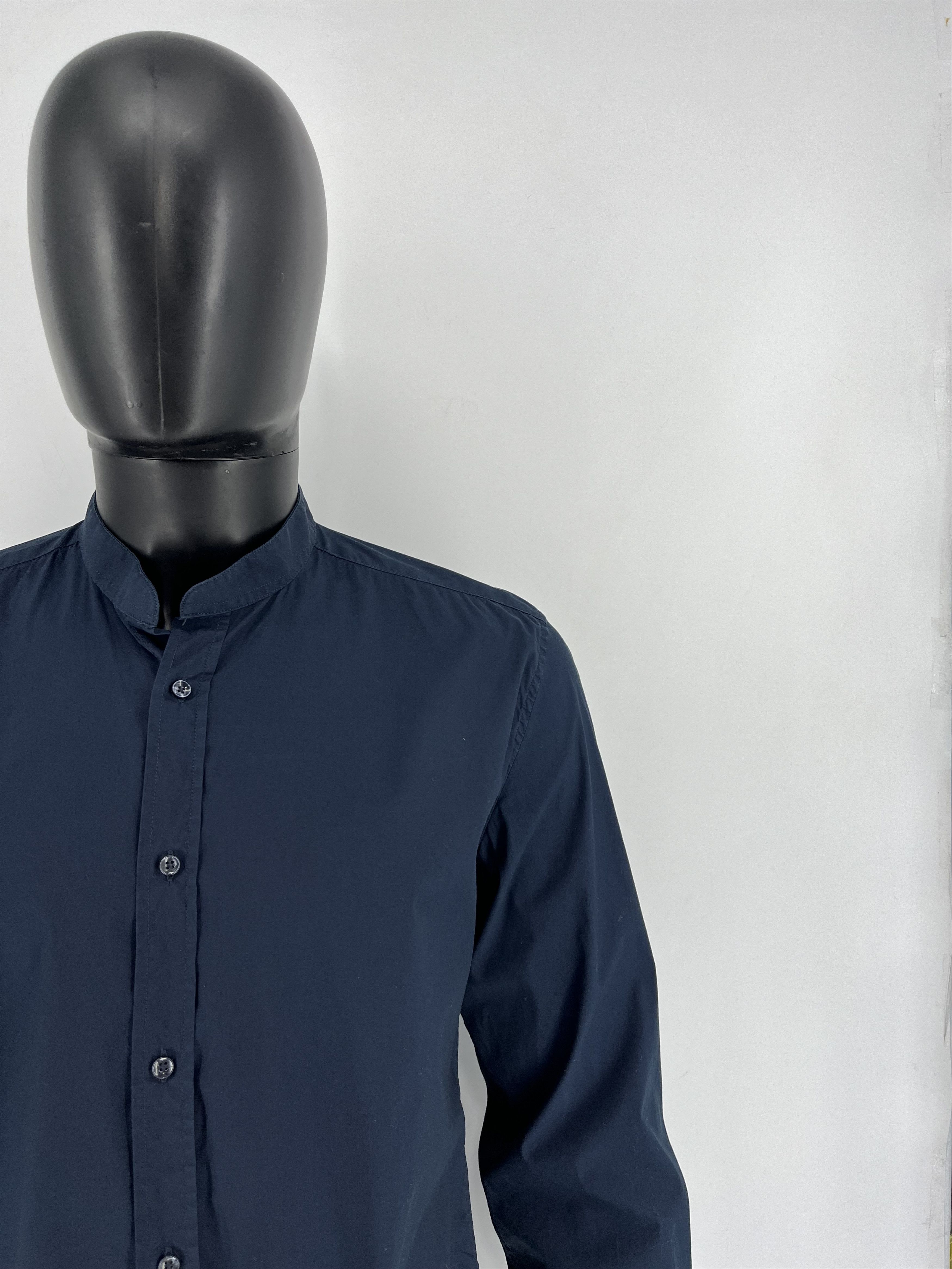 Antony Morato MENS ANTONY MORATO Slim Navy Black Button Casual Dress Shirt Size US L / EU 52-54 / 3 - 7 Thumbnail