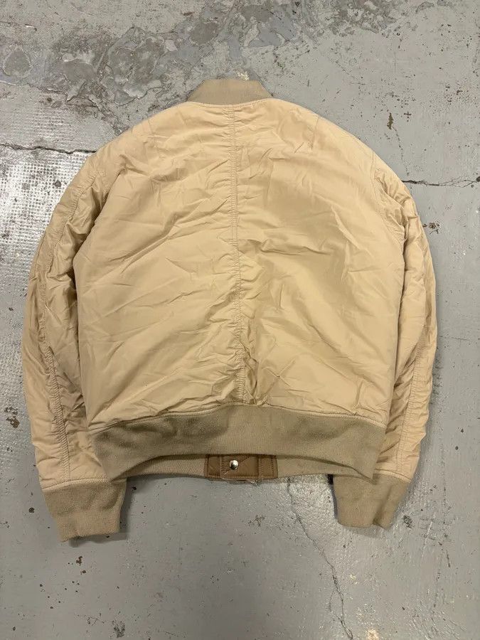 Emporio Armani AW2019 Emporio Armani Beige Nylon Zip Bomber Jacket Size US L / EU 52-54 / 3 - 5 Thumbnail