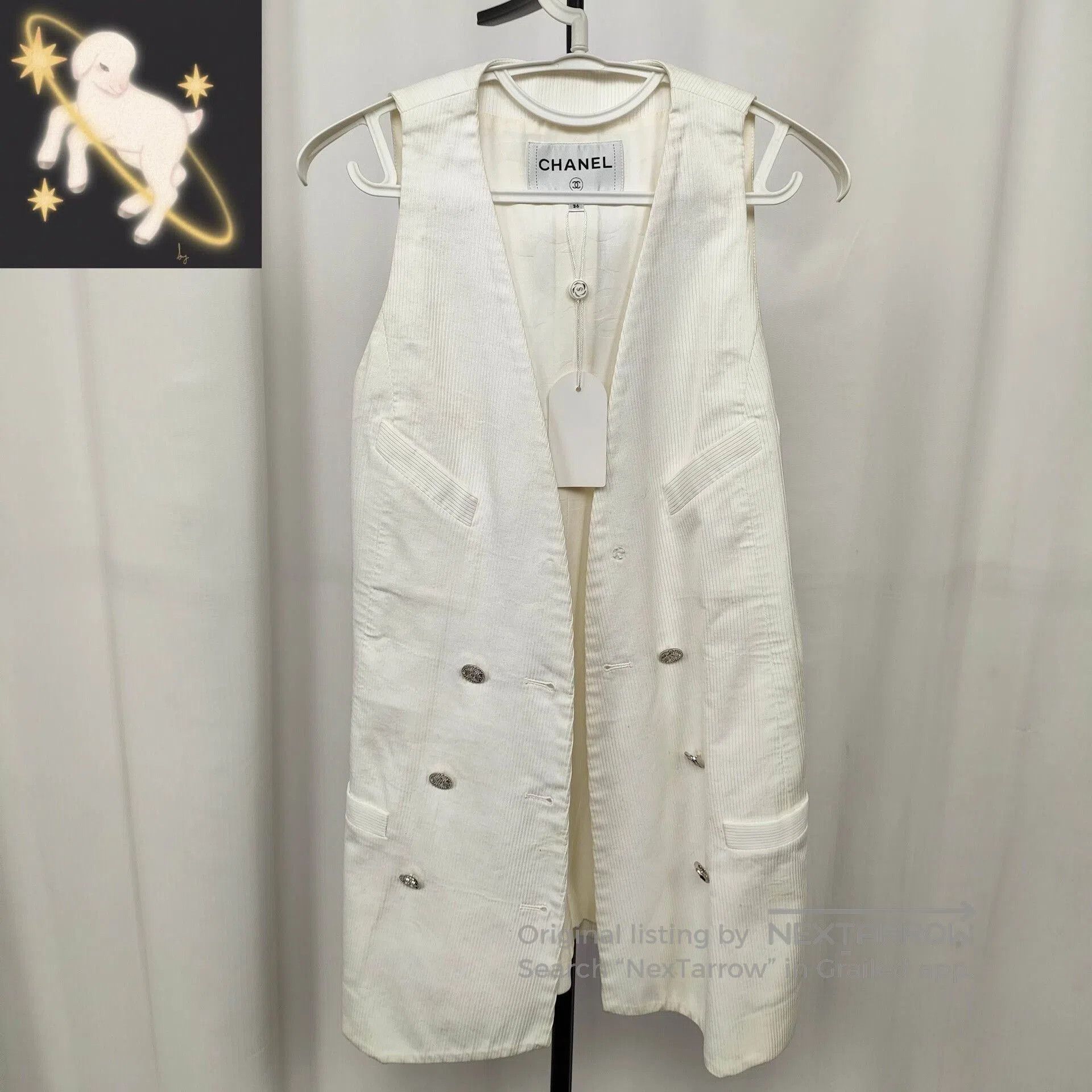 Chanel Chanel 21P Crystal Button Vest. Size XS / US 0-2 / IT 36-38 - 1 Thumbnail