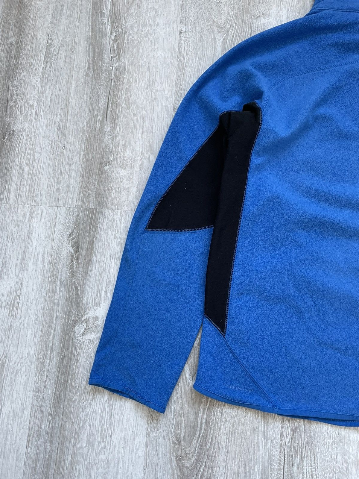 Nike × Vintage Nike Vintage Fleece Therma Fit Blue Drill Swoosh Size US M / EU 48-50 / 2 - 10 Thumbnail