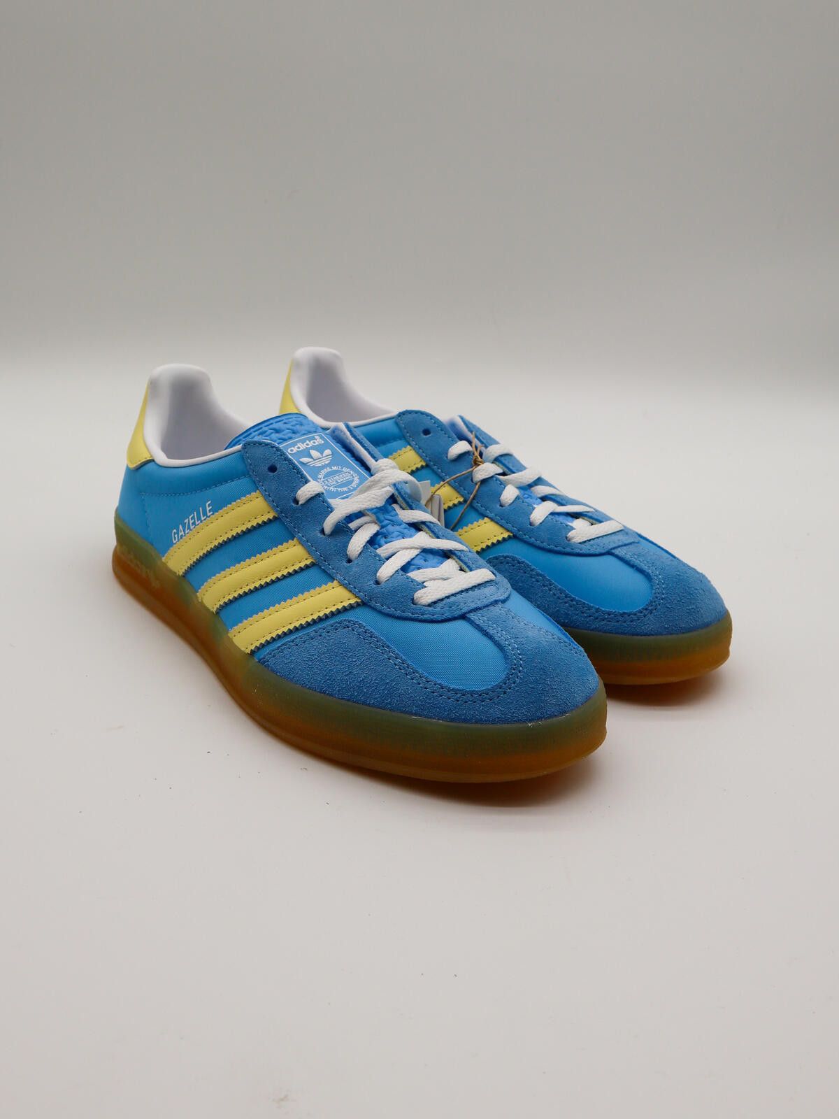 adidas gazelle silver green womens adidas Gazelle Indoor Shoes - Men's - Lucid Blue main image 0