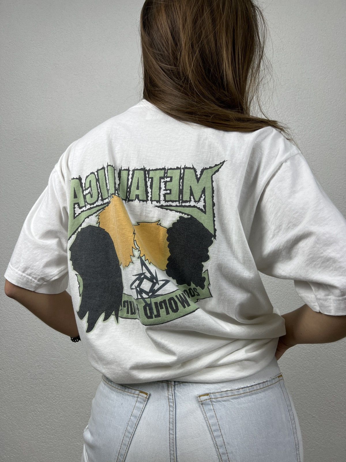 Band Tees × Metallica × Vintage Metallica 2003 World Tour Vintage Band T-Shirt Size US L / EU 52-54 / 3 - 4 Thumbnail