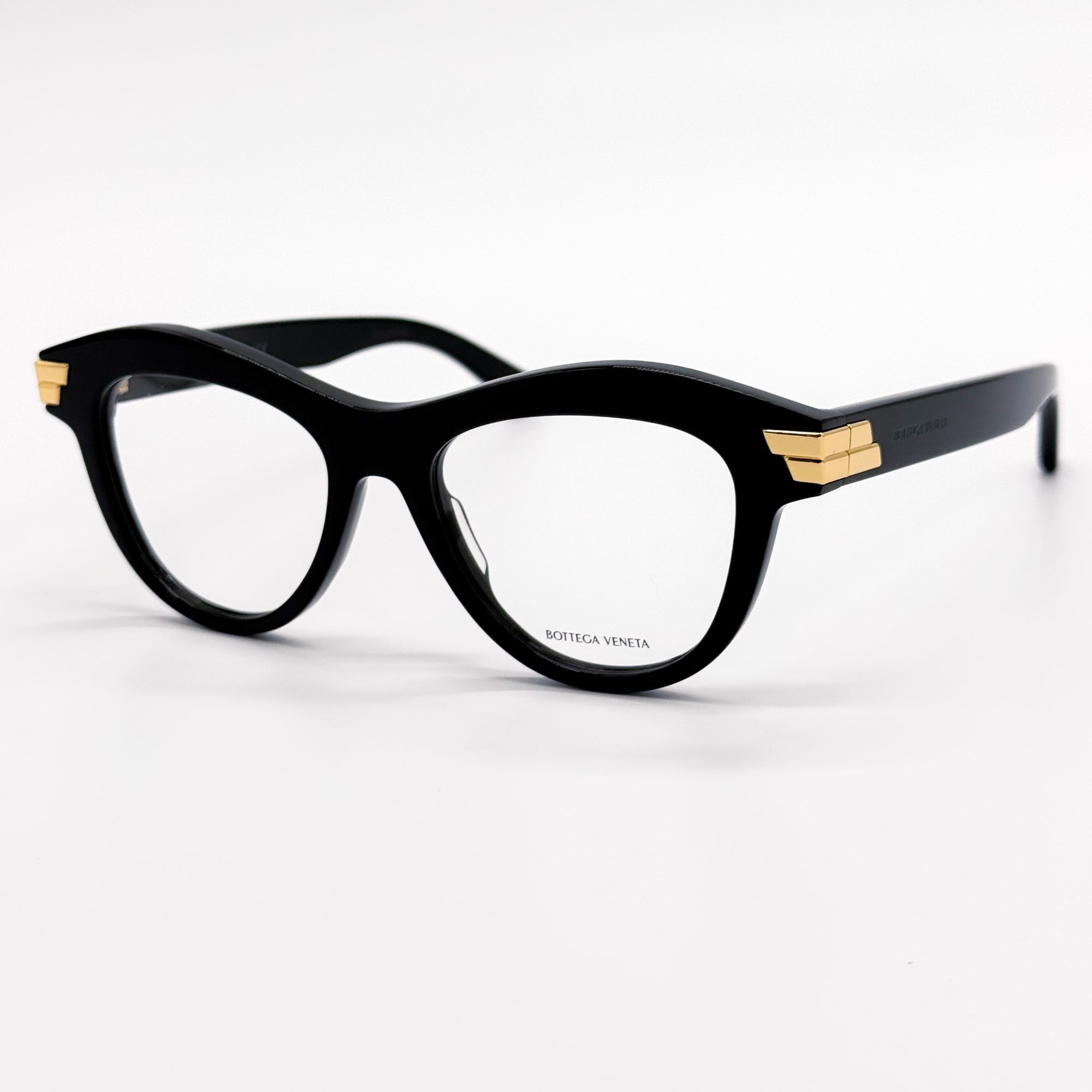Bottega Veneta NEW BOTTEGA VENETA EYEGLASSES BV1105O 001 CAT EYE BLACK WOME Size ONE SIZE - 2 Thumbnail