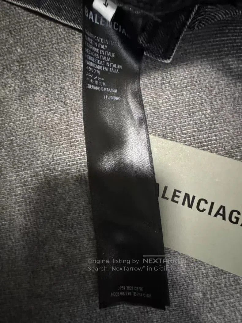 Balenciaga Balenciaga Washed Denim Jacket. Size US S / EU 44-46 / 1 - 4 Thumbnail