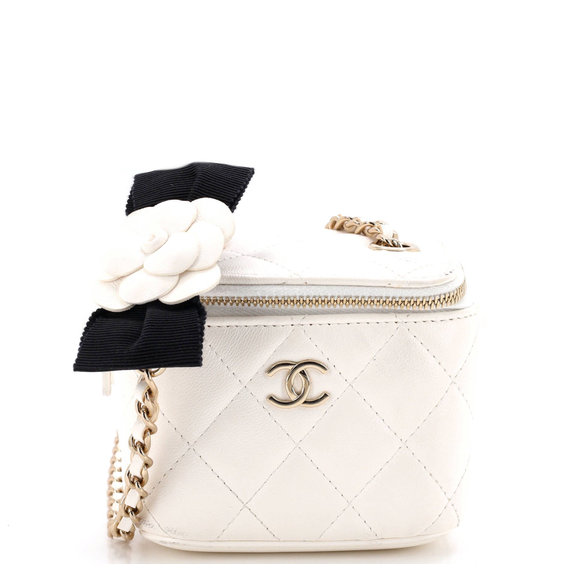 Chanel Camellia Bow Vanity Case with Chain Size ONE SIZE - 1 Thumbnail