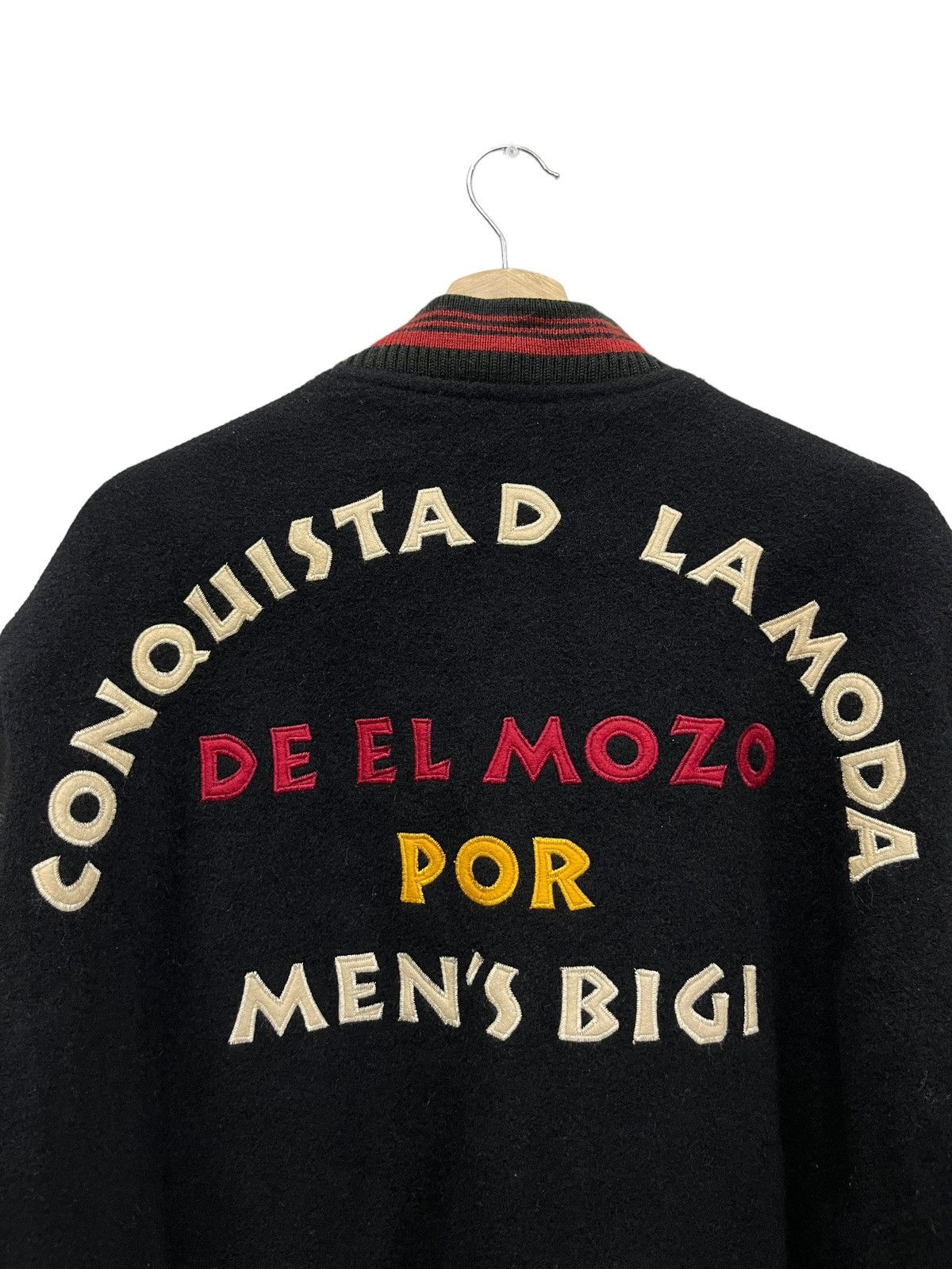 BIGI RARE🔥VINTAGE 90’s MEN’S BIGI Wool Leather Varsity Jacket Size US M / EU 48-50 / 2 - 2 Thumbnail