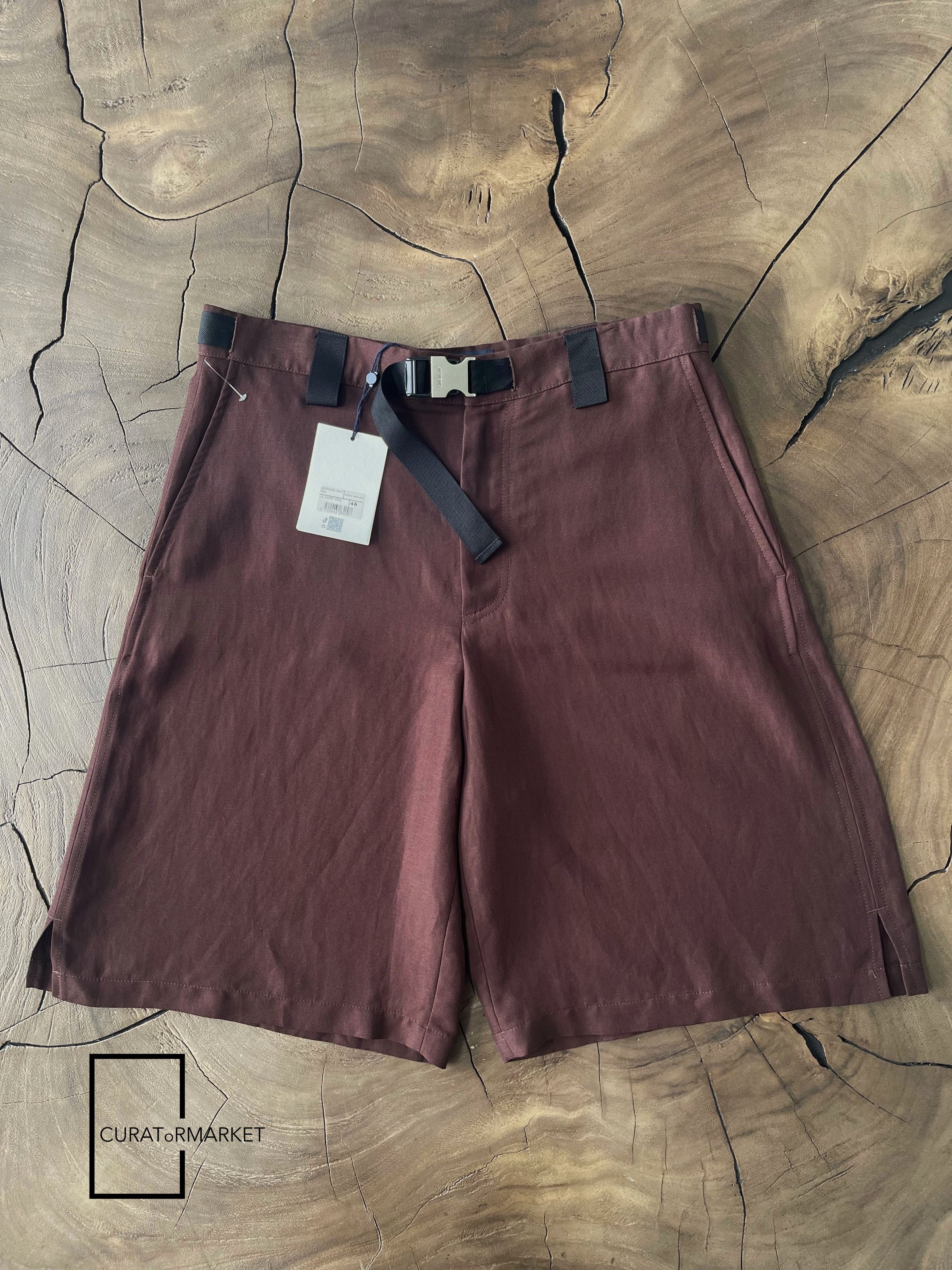 Jacquemus EU48 Linen Meio Utility Belt Buckle Short SS23 Le Raphia Size US 32 / EU 48 - 1 Thumbnail