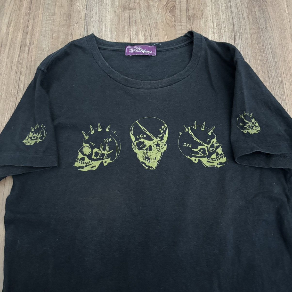 Japanese Brand 291295 Homme Skulls T Shirt Black 18.5x25 Size US S / EU 44-46 / 1 - 6 Thumbnail