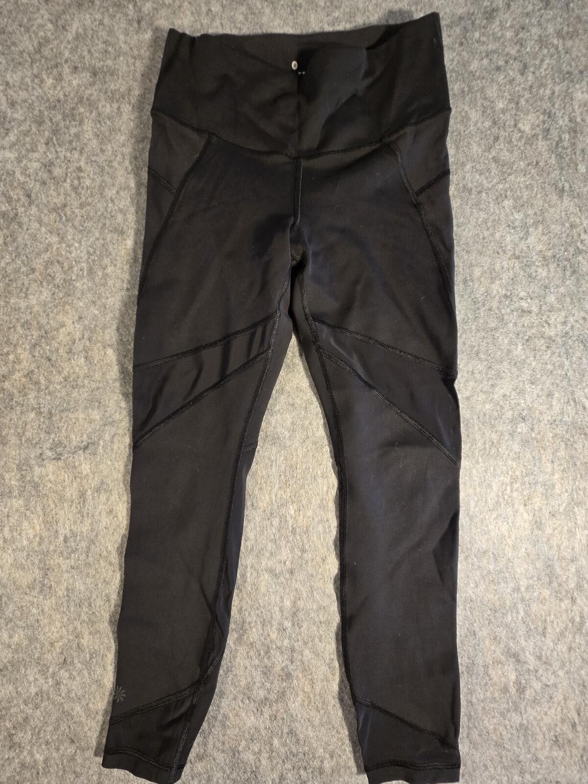 Other Athleta Stealth Mesh Black Leggings Sz S Yoga Gym Training Size 28" / US 6 / IT 42 - 1 Thumbnail