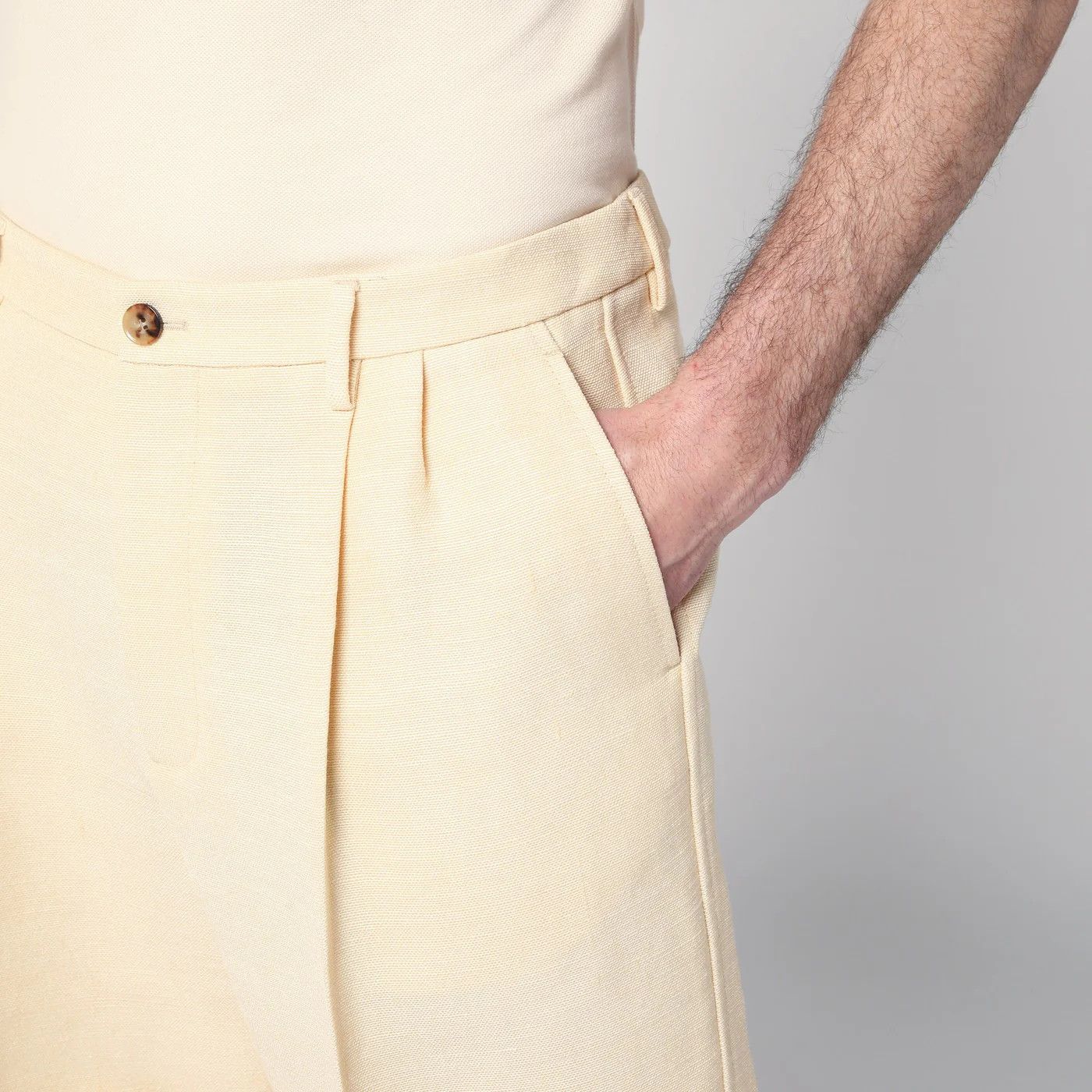 Valentino o1d2blof0326 Bermuda Shorts in Beige Size US 30 / EU 46 - 5 Thumbnail