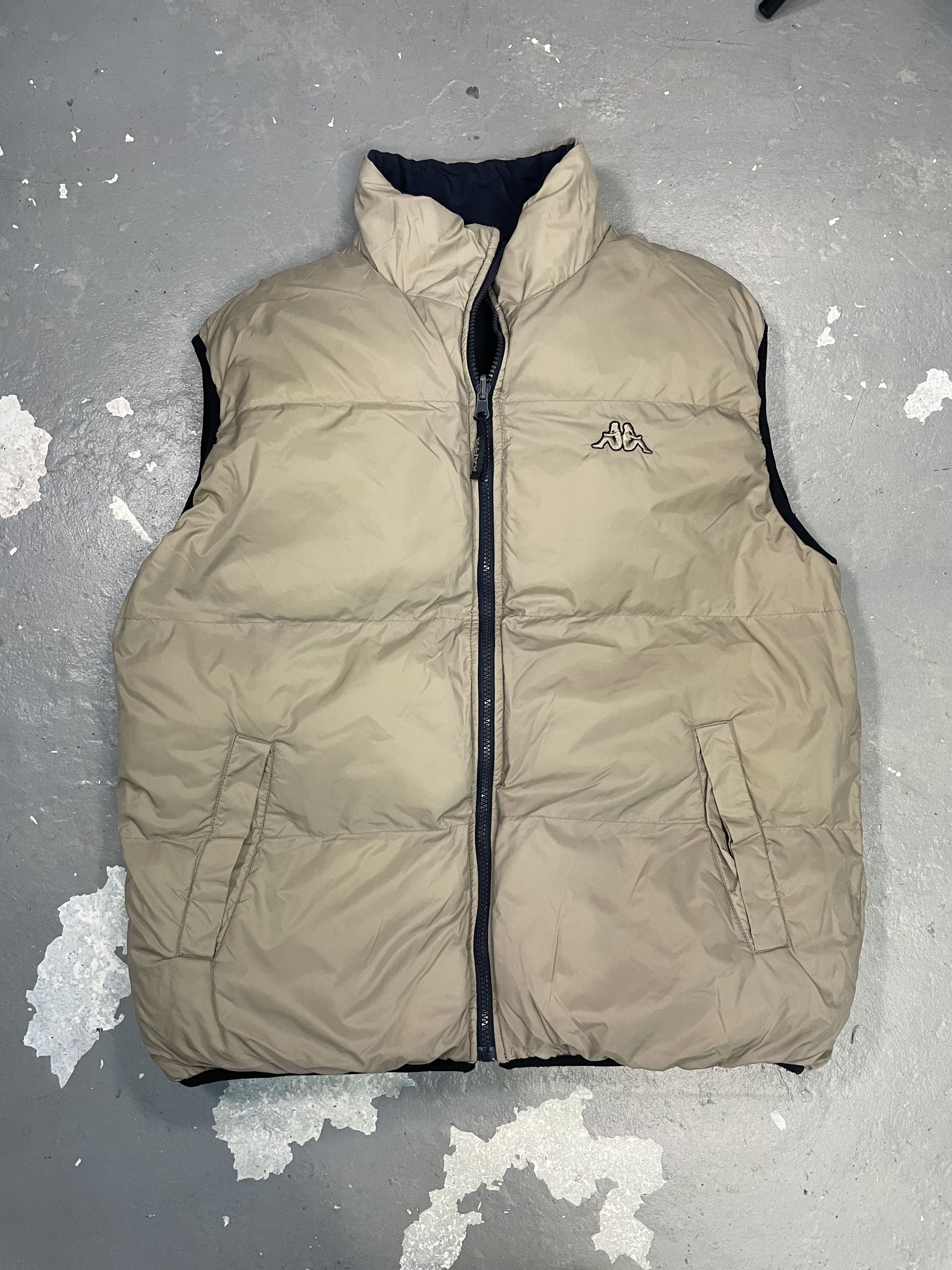 Kappa Kappa Beige Puffer Vest Vintage Streetwear Size US L / EU 52-54 / 3 - 2 Thumbnail