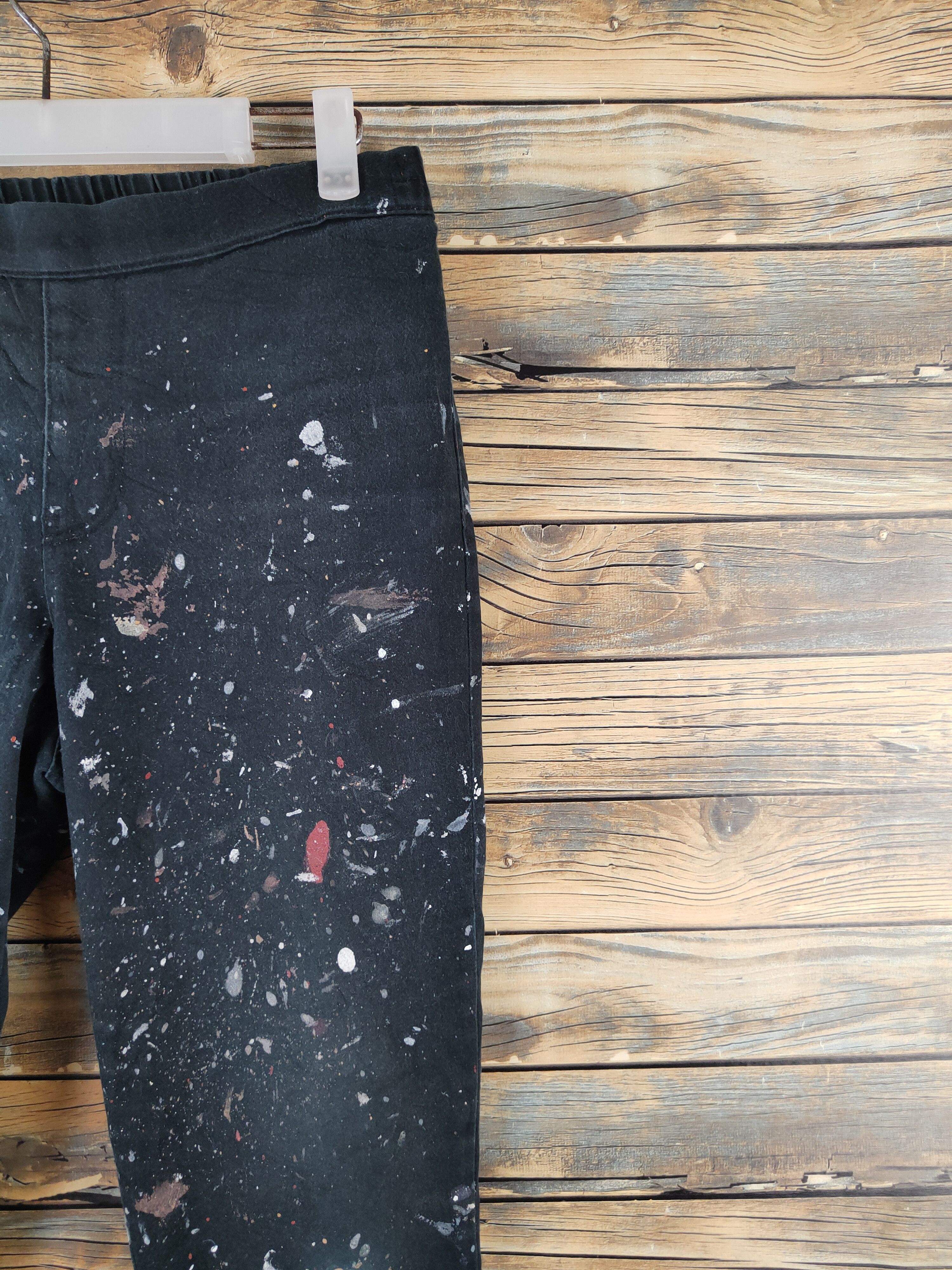 GU × Vintage GU Black painter jogger Pants #W2213 Size 28" / US 6 / IT 42 - 5 Thumbnail