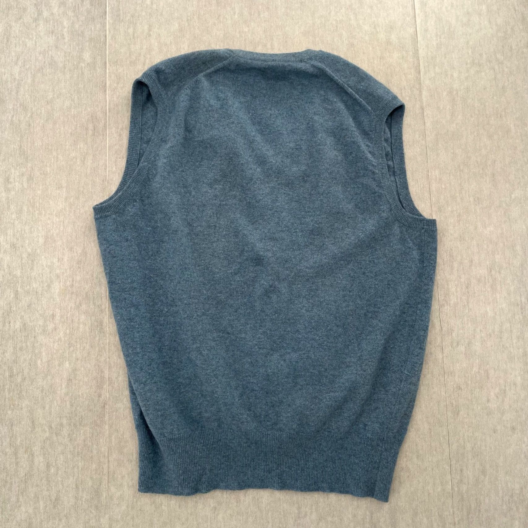 Vintage VINTAGE J.&D. McGeorge Ltd. Vest Adult 117cm/46" Blue Cashmere Made In Scotland Size US S / EU 44-46 / 1 - 2 Thumbnail