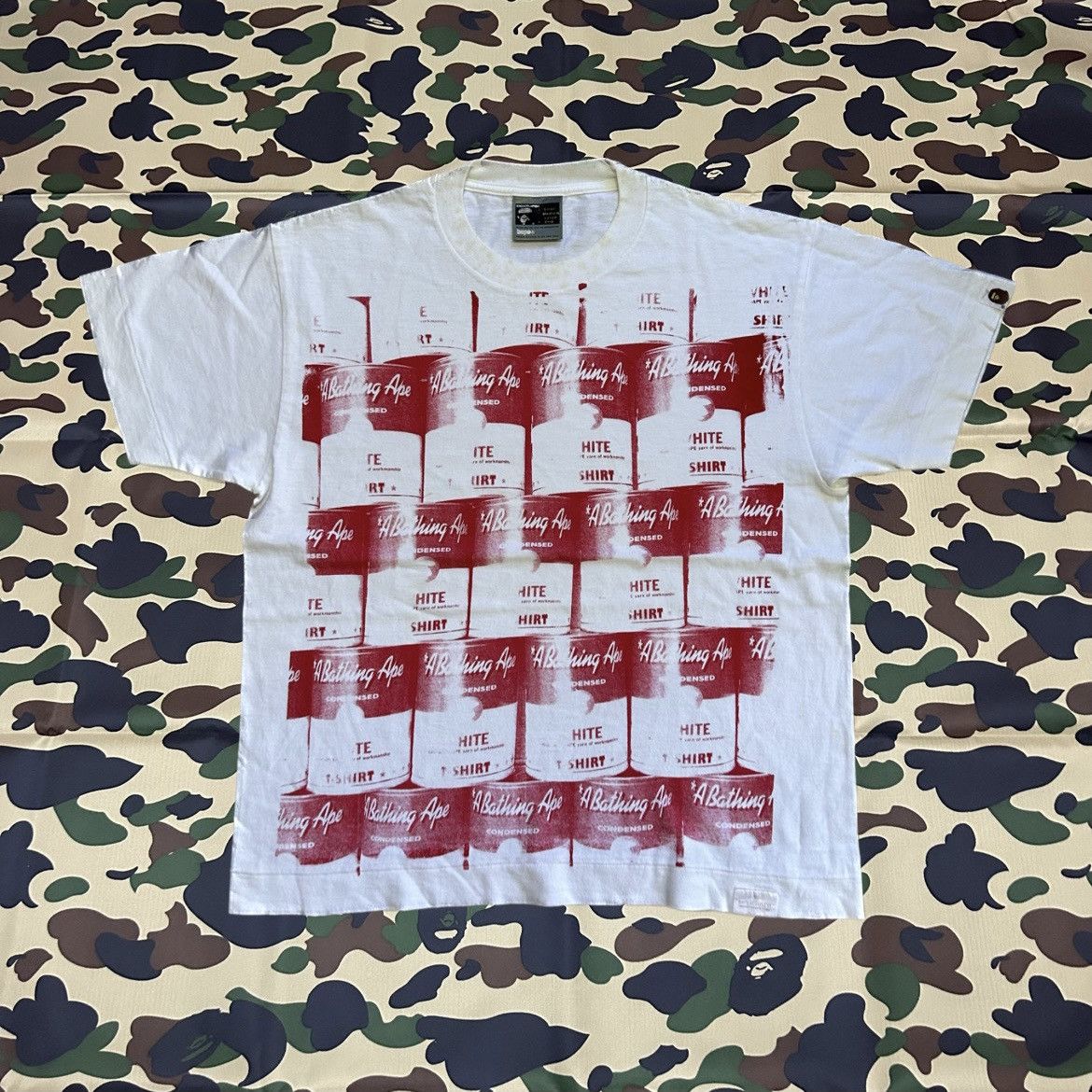 Bape Bape Handprint Campbell Condensed Tee Size US M / EU 48-50 / 2 - 1 Thumbnail