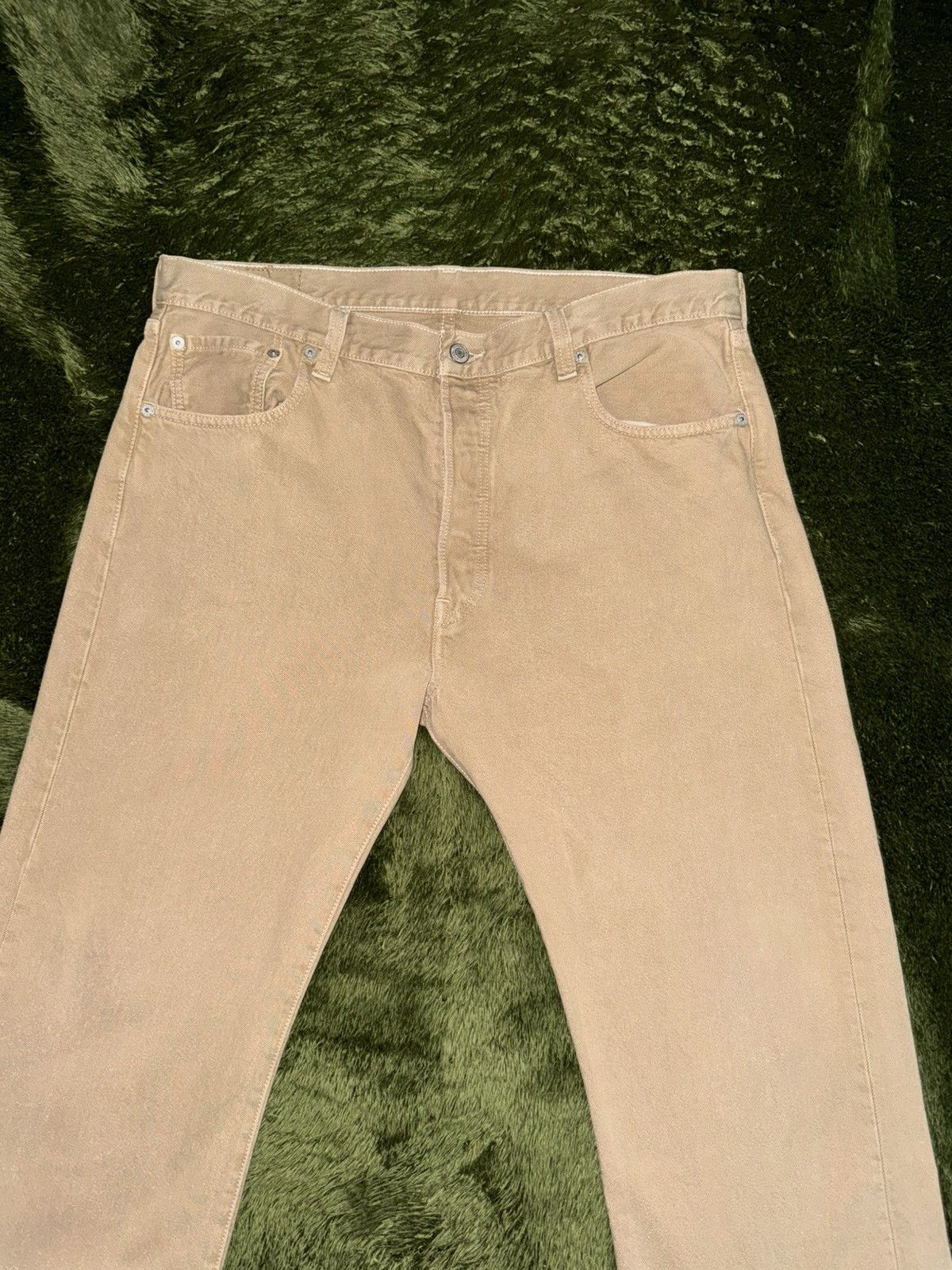Levi's [W36/L29] Levi’s 501 USA Vintage Washed Denim Pants Beige Size US 36 / EU 52 - 5 Thumbnail