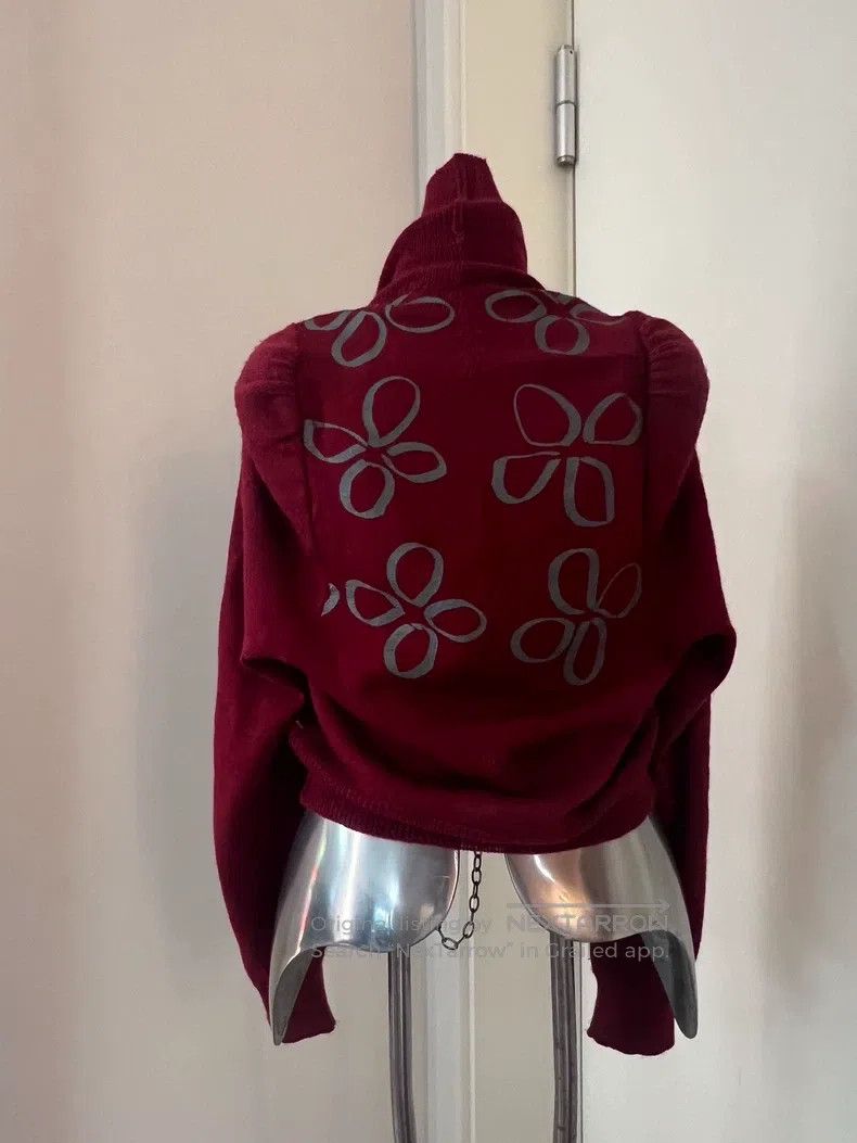 Comme des Garcons Comme Des Garcons size one-size-fits-all Red knit sweater Size S / US 4 / IT 40 - 4 Thumbnail