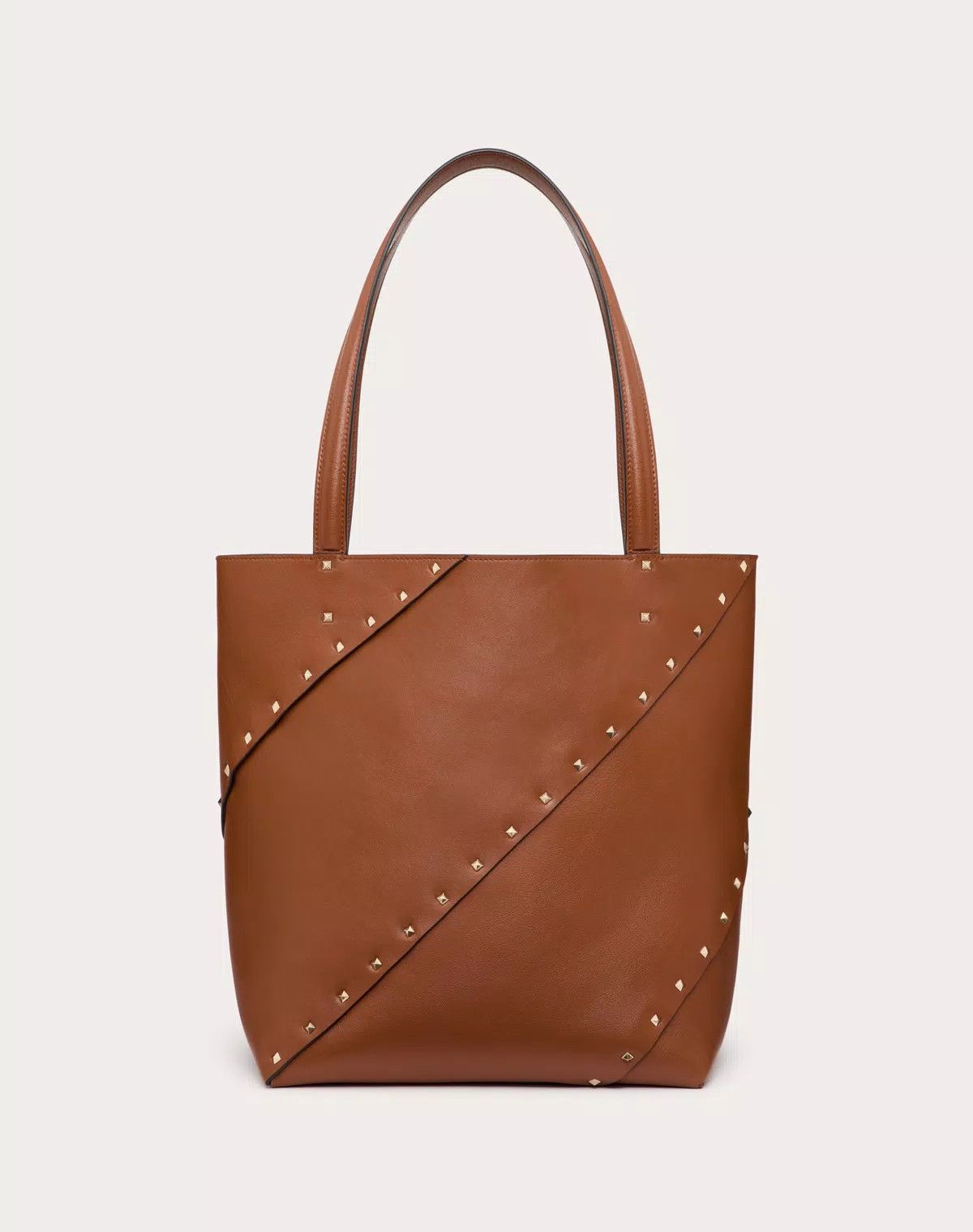 Valentino oc11z0725 Size:OS/ Wispy Shopping Bag In Calfskin in Brown Size ONE SIZE - 1 Thumbnail