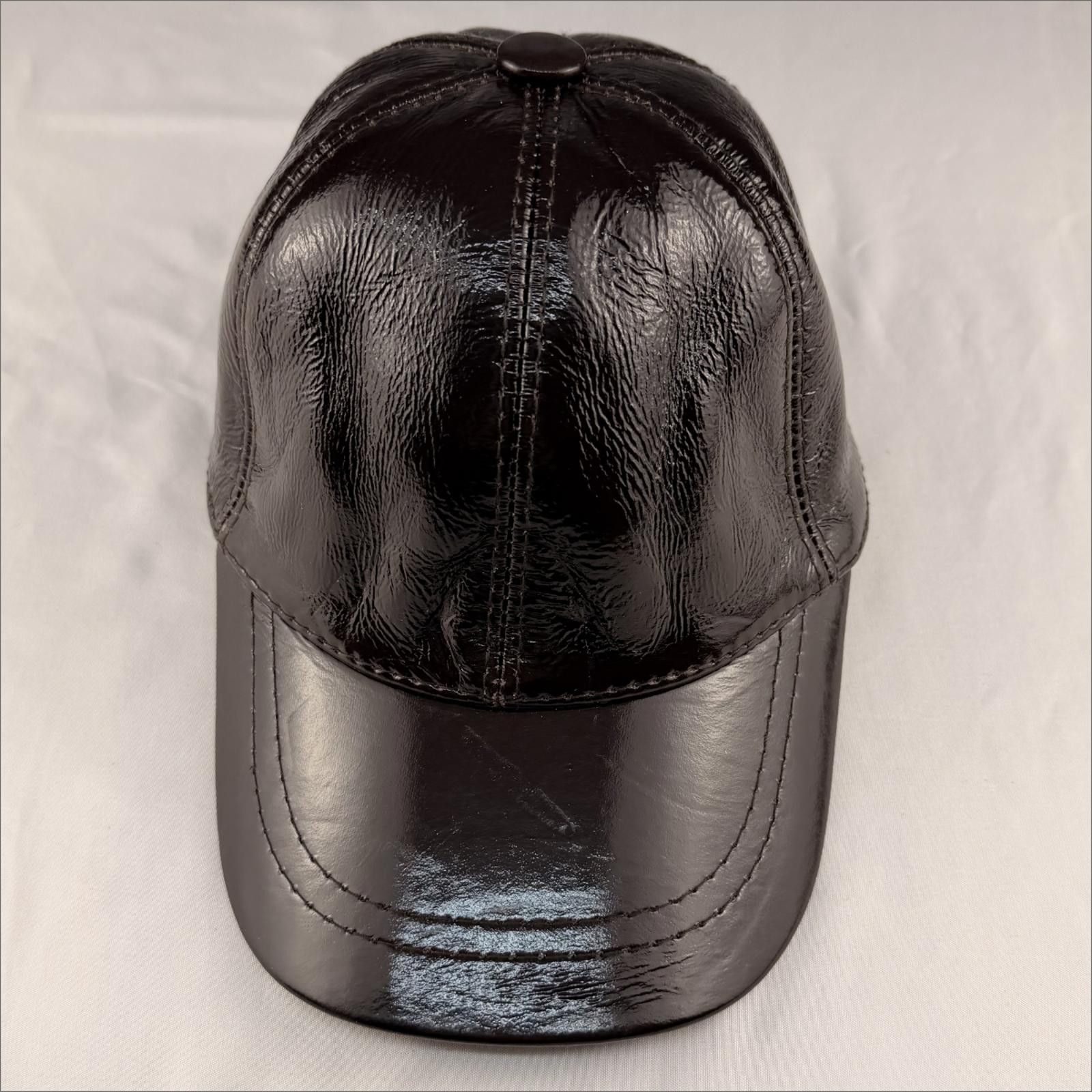 Other NEW Dark Brown Leather Baseball Cap - Premium Hat 081 Size ONE SIZE - 2 Thumbnail