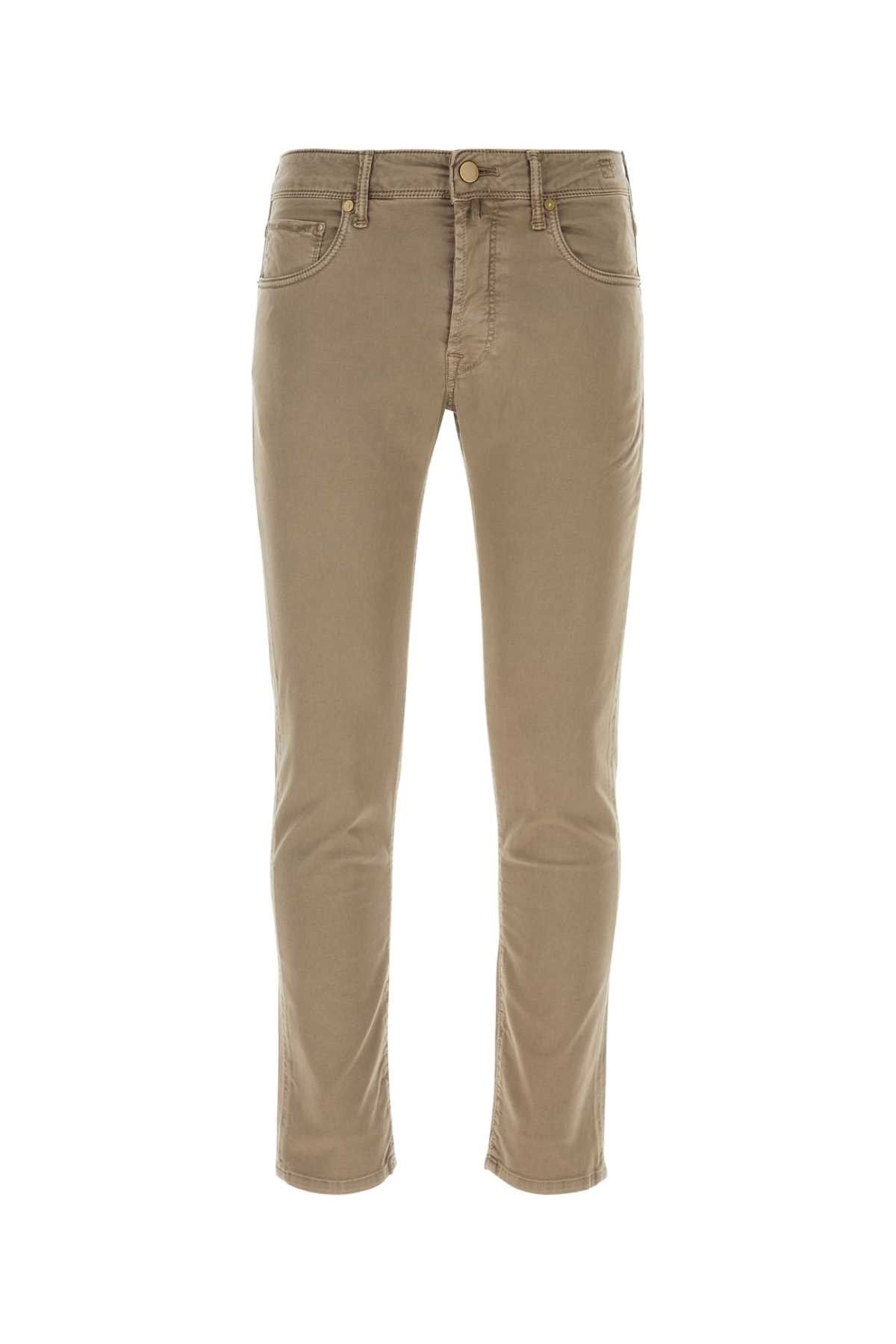 image of Incotex Pistachio Green Cotton Pant in Grey, Men's (Size 29)