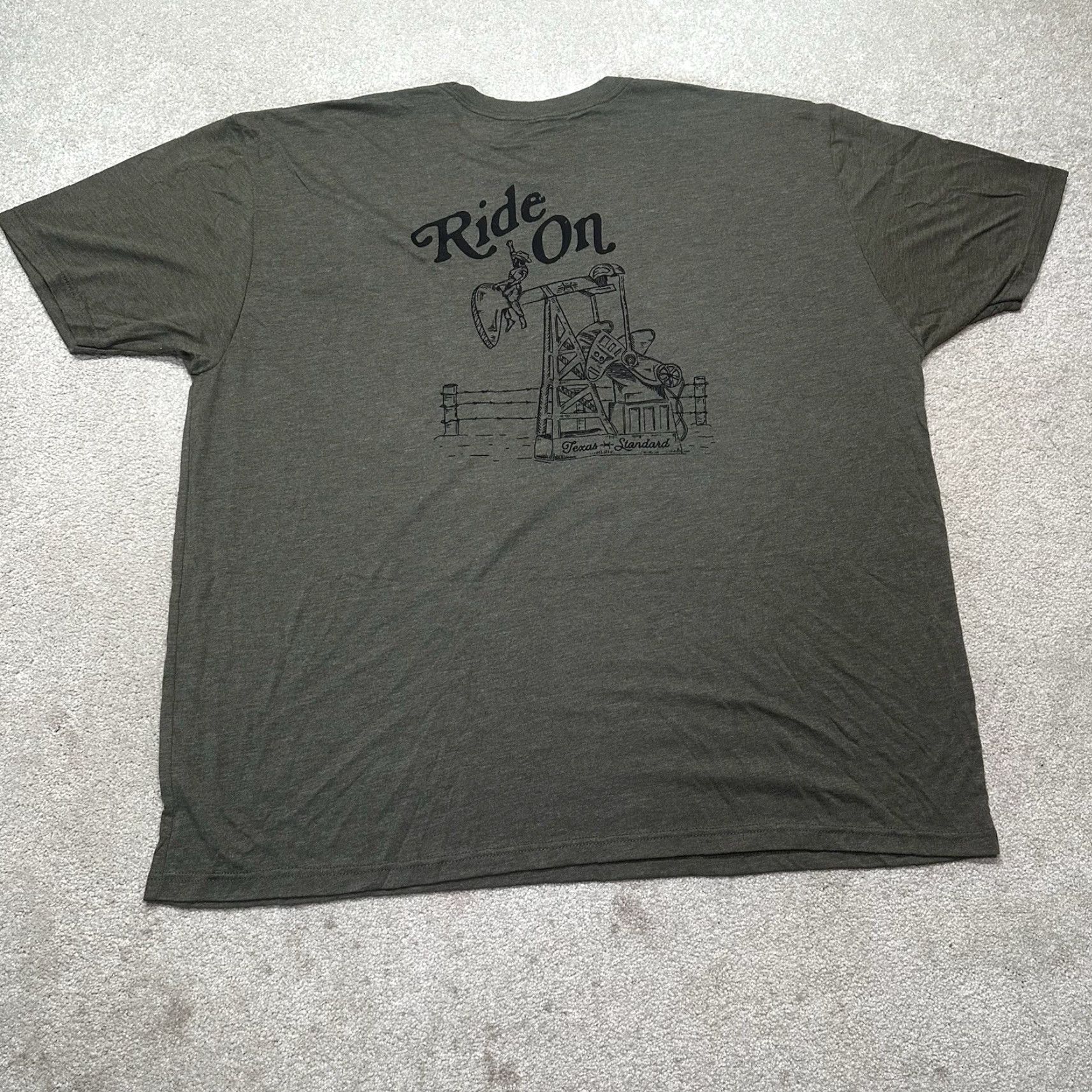 Doublet Texas Standard T Shirt Mens 2XL Green Double Sided Rodeo Oil Riggs A1 NWOT Size US XXL / EU 58 / 5 - 3 Thumbnail