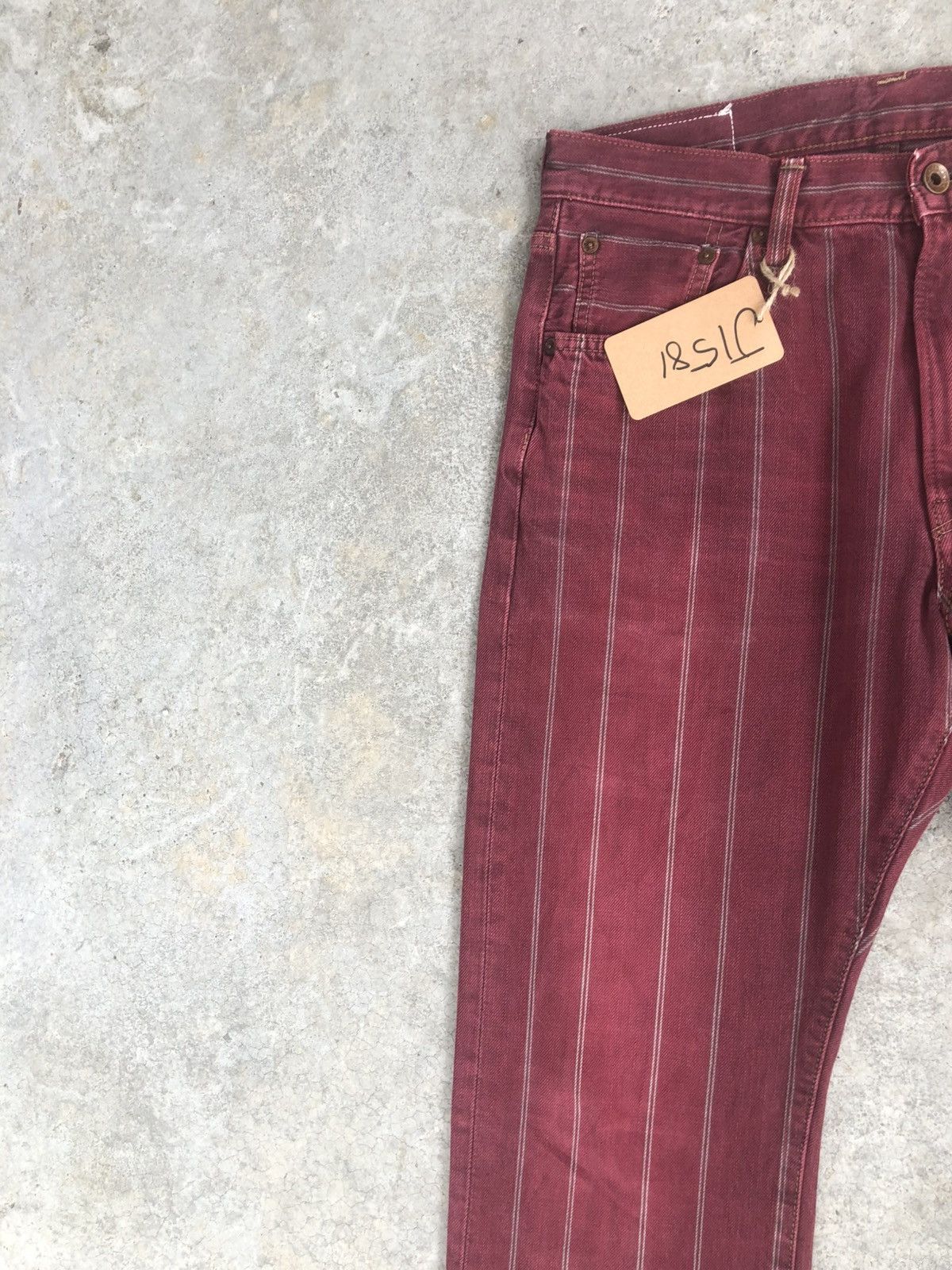 If Six Was Nine Japanese Edwin Flared Jeans Distressed Jeans Selvedge Size US 31 - 4 Thumbnail