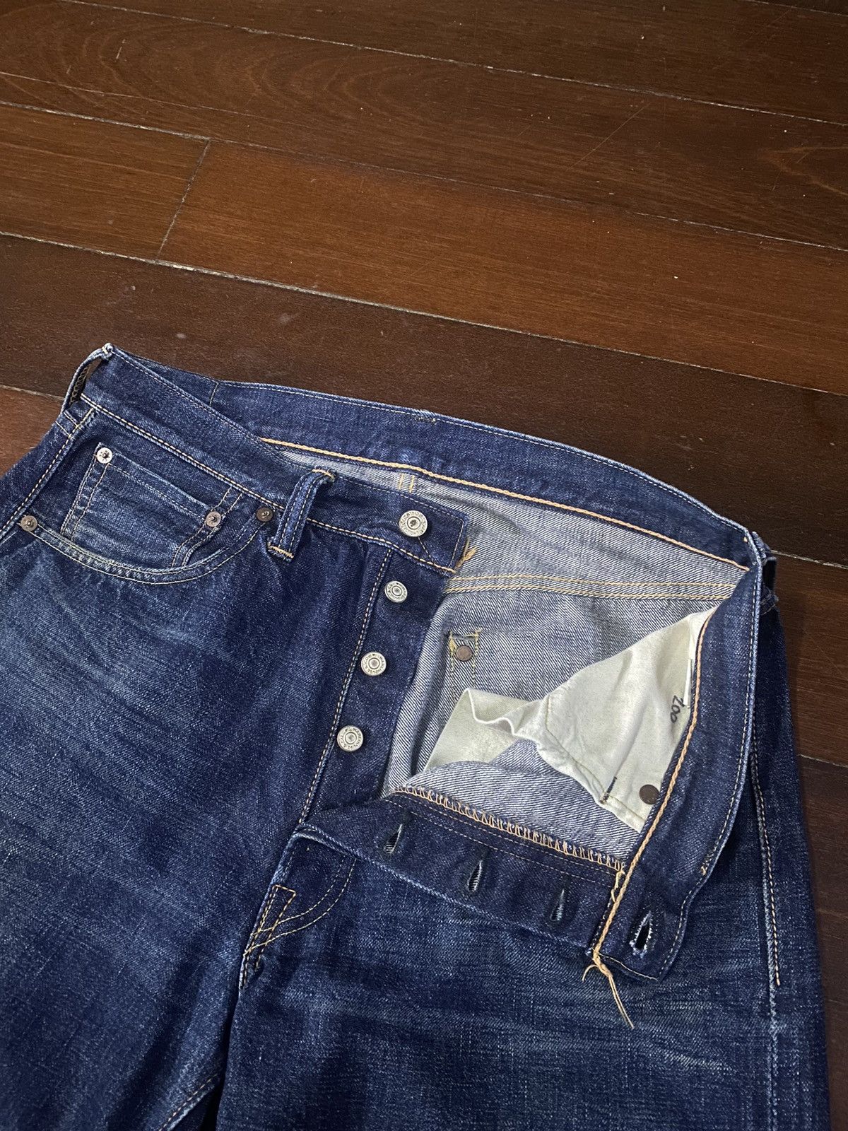 Warehouse Warehouse 1003XX Jeans Buffalo Patch Vintage Distressed B-1 Size US 34 / EU 50 - 17 Thumbnail