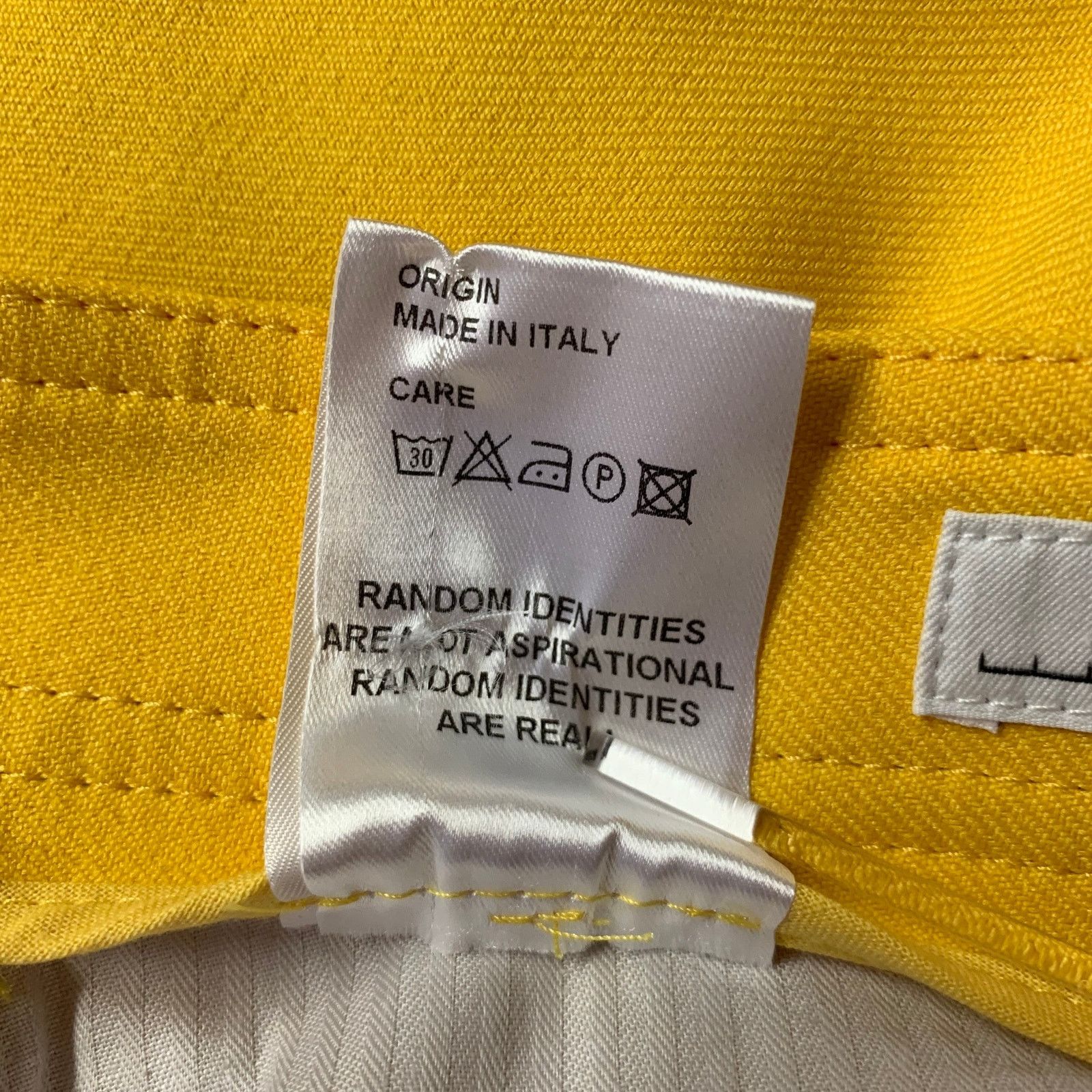 Random Identities RANDOM IDENTITIES Size 30 Yellow Polyester Casual Pants Size US 32 / EU 48 - 6 Thumbnail